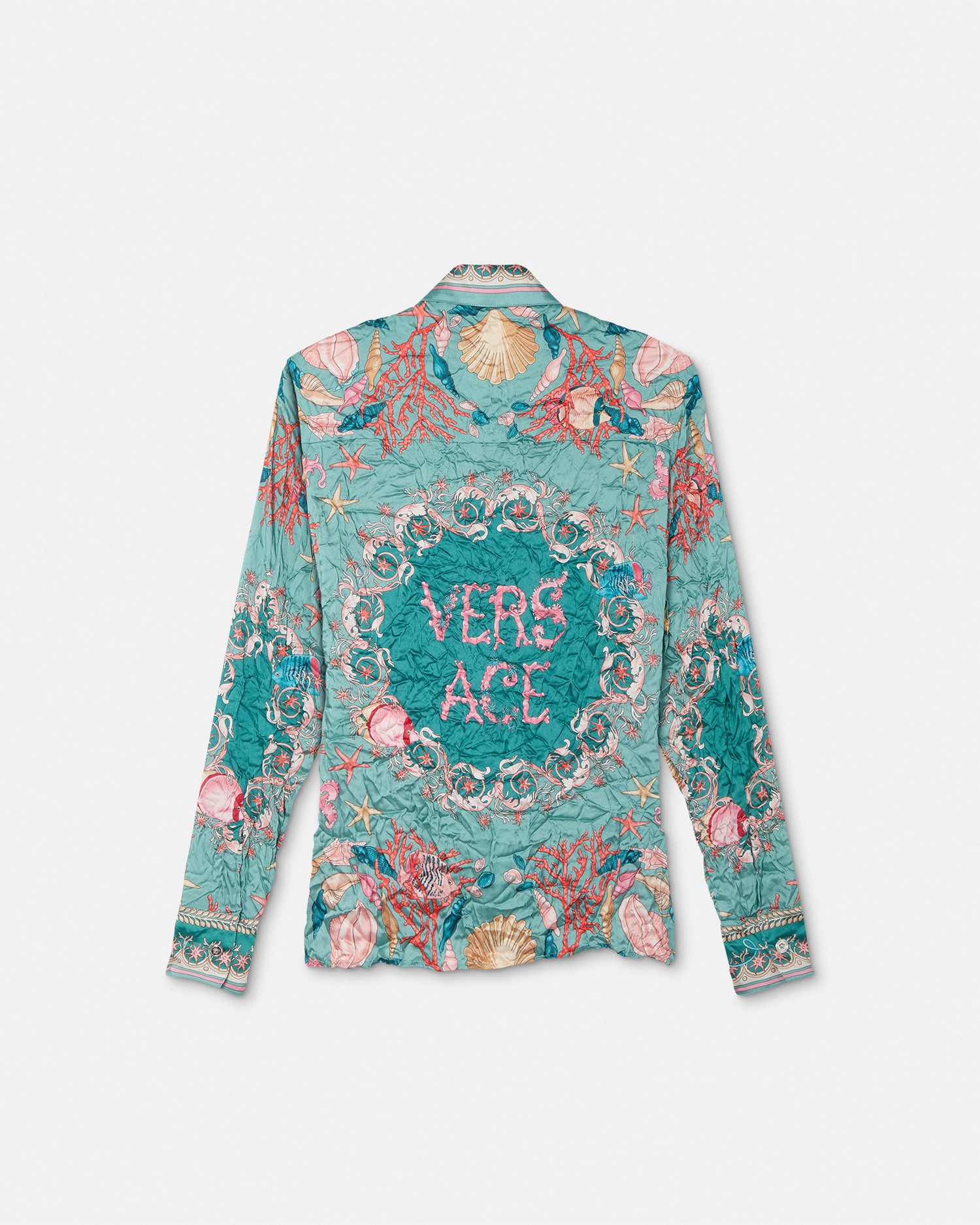 Safety Pin Underwater Barocco Draped Shirt
