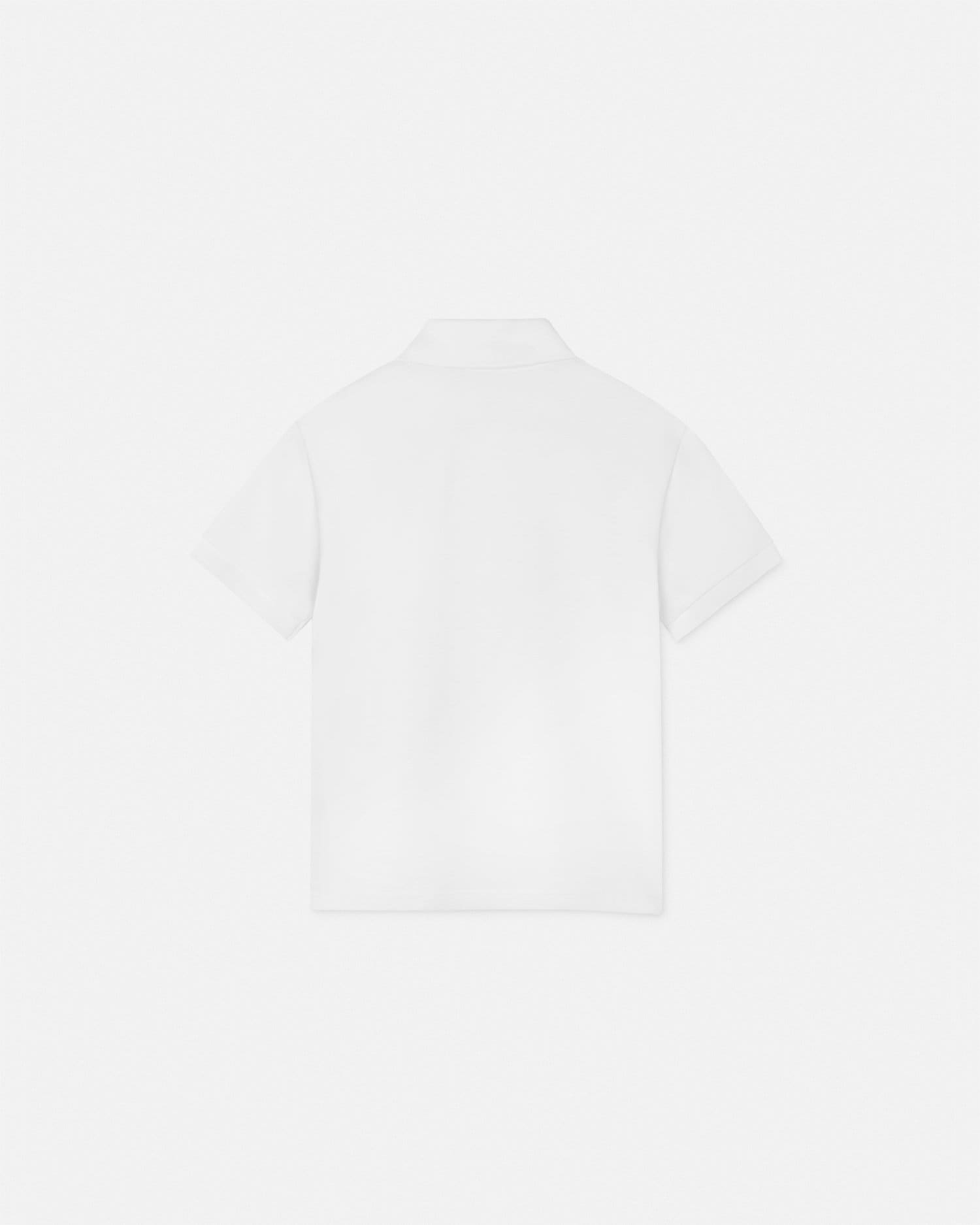 Embroidered Medusa Kids Polo Shirt