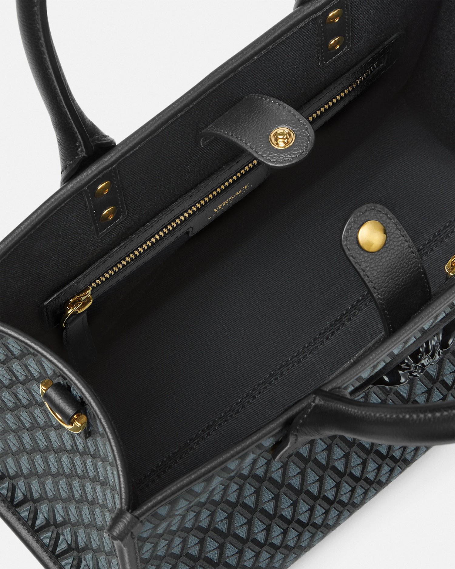 V Allover La Medusa Small Tote Bag