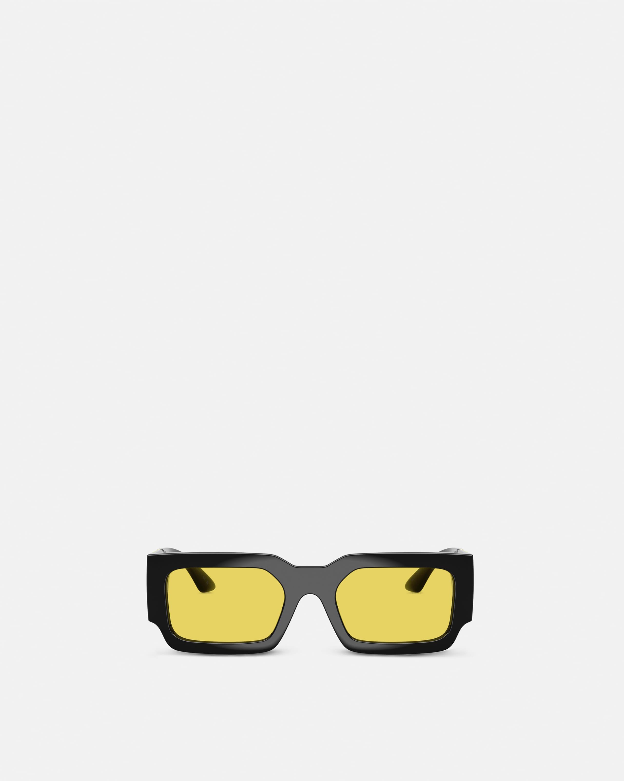 Versace Greca Maxi Lunettes In Black