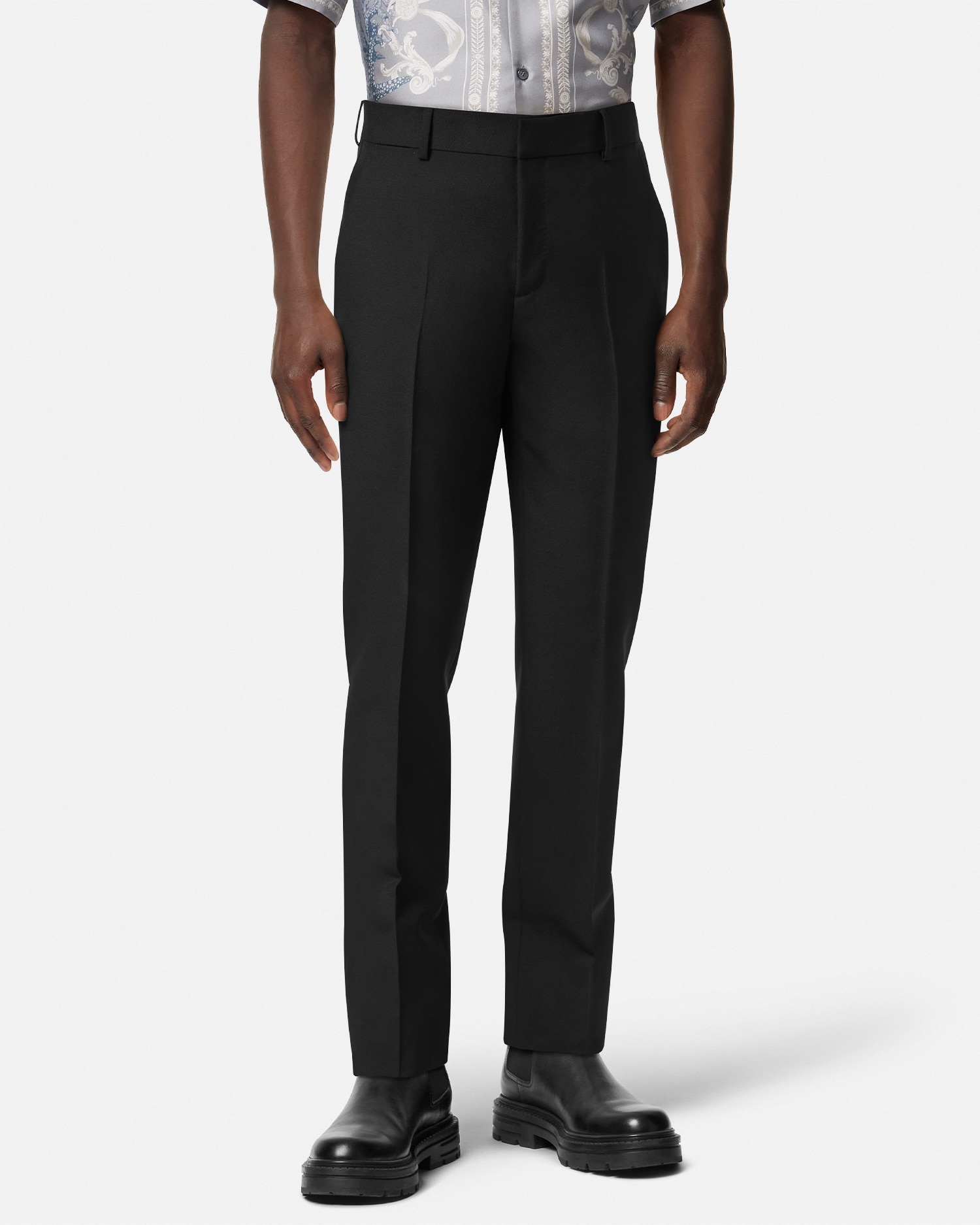 Mohair-Blend Formal Pants