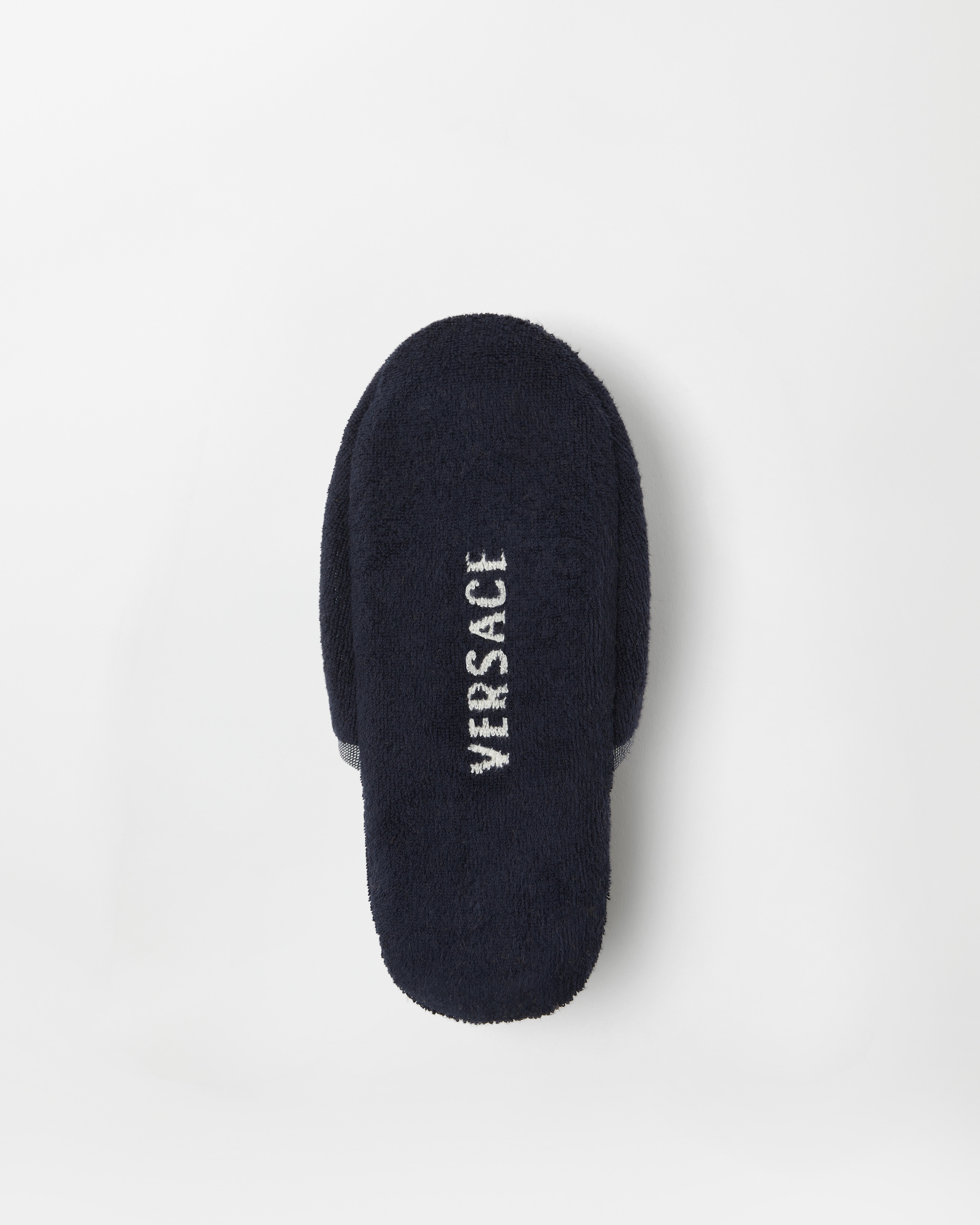 VERSACE PCS UNIQUE KL8 NAVY CLOSED TOE SLIPPERS La Medusa Rubber Sliders | VERSACE US main image 2