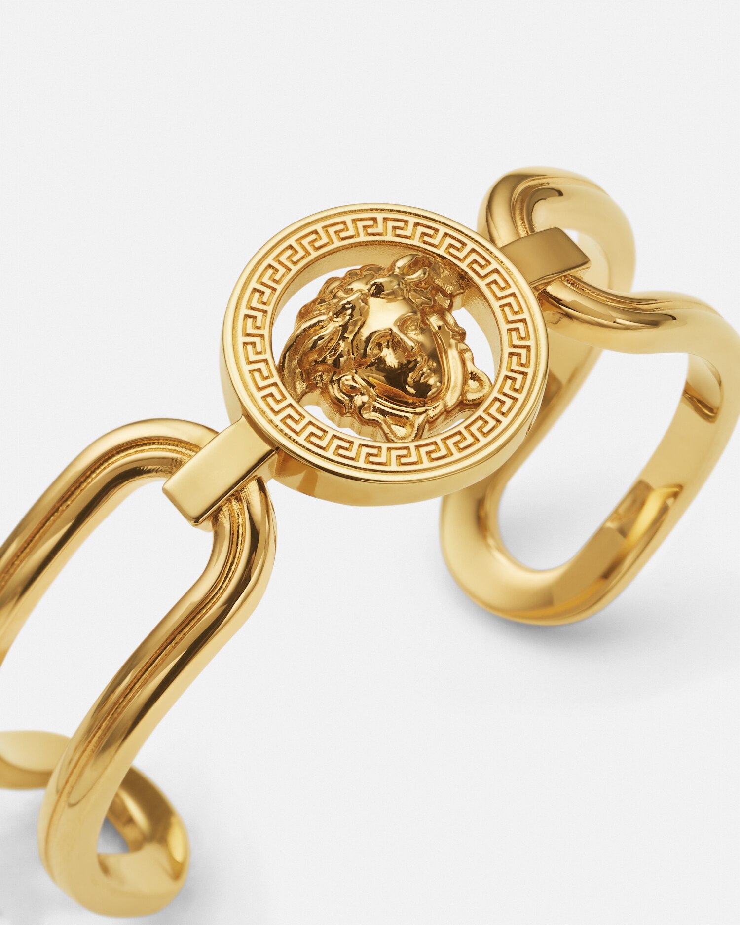 Shop Versace Medusa '95 Cuff Bracelet In Light Gold