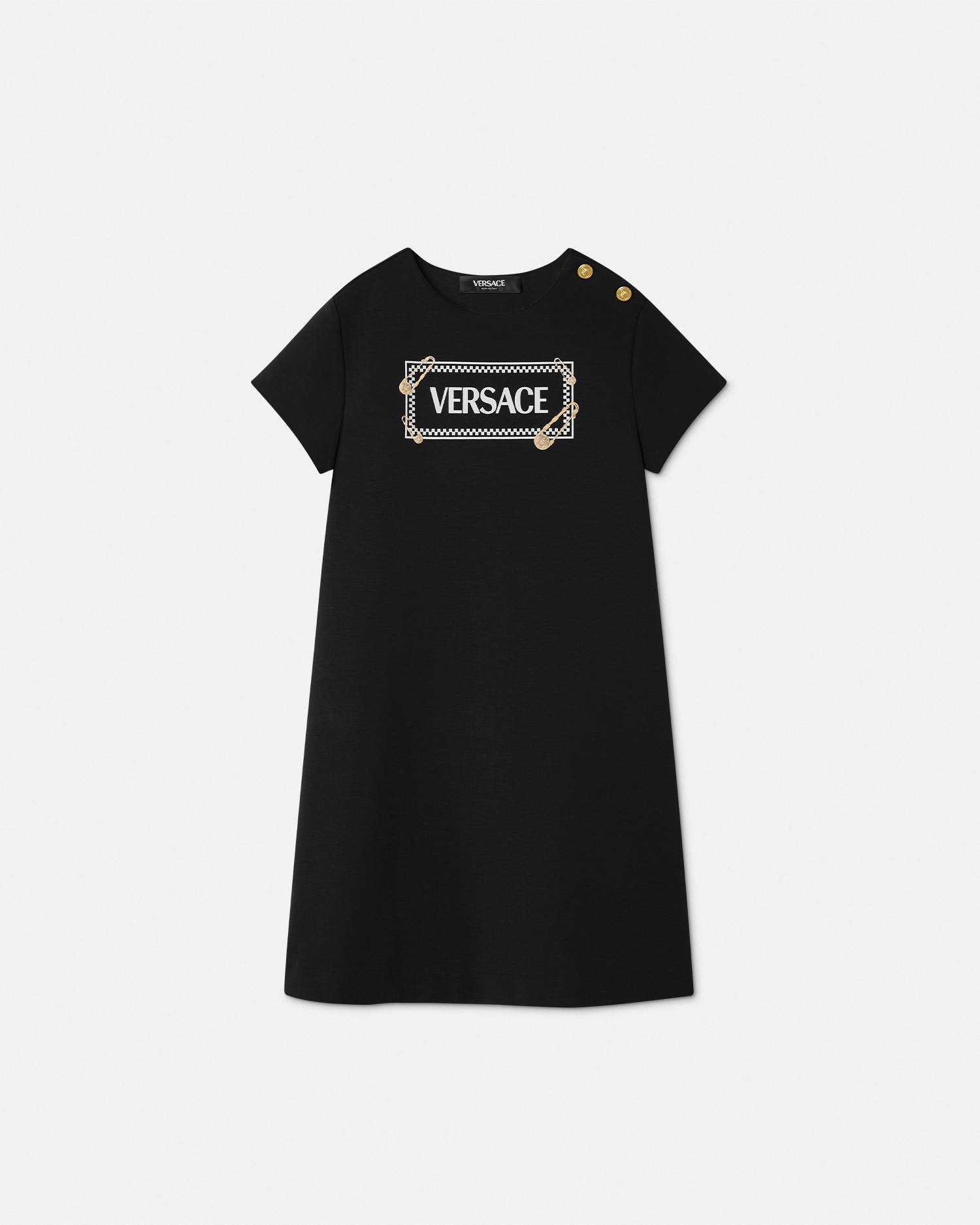 Versace Robe Safety Pin Logo Kids