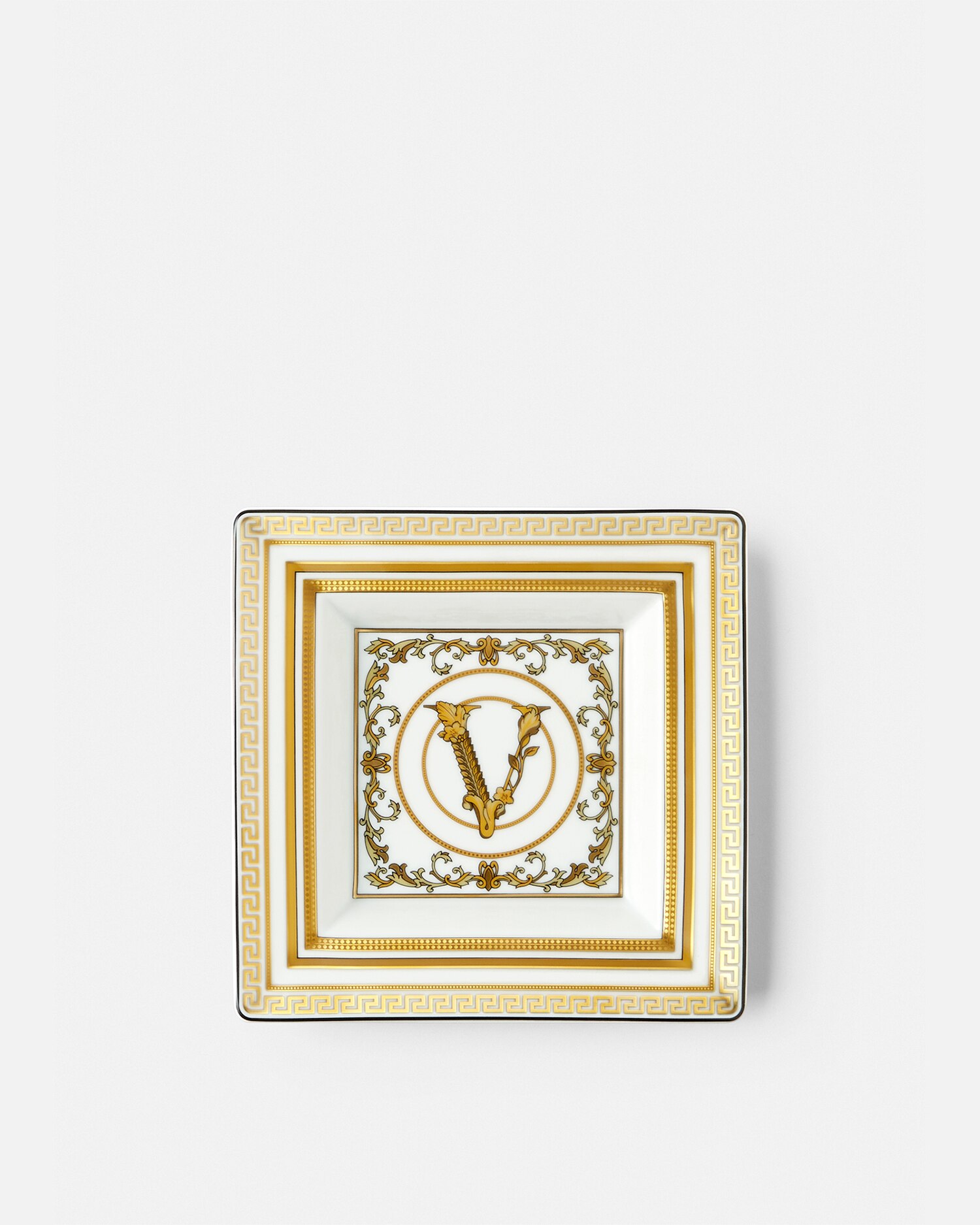 Versace Porcellane E Cristalli Virtus Gala Dish 14 Cm In Multi