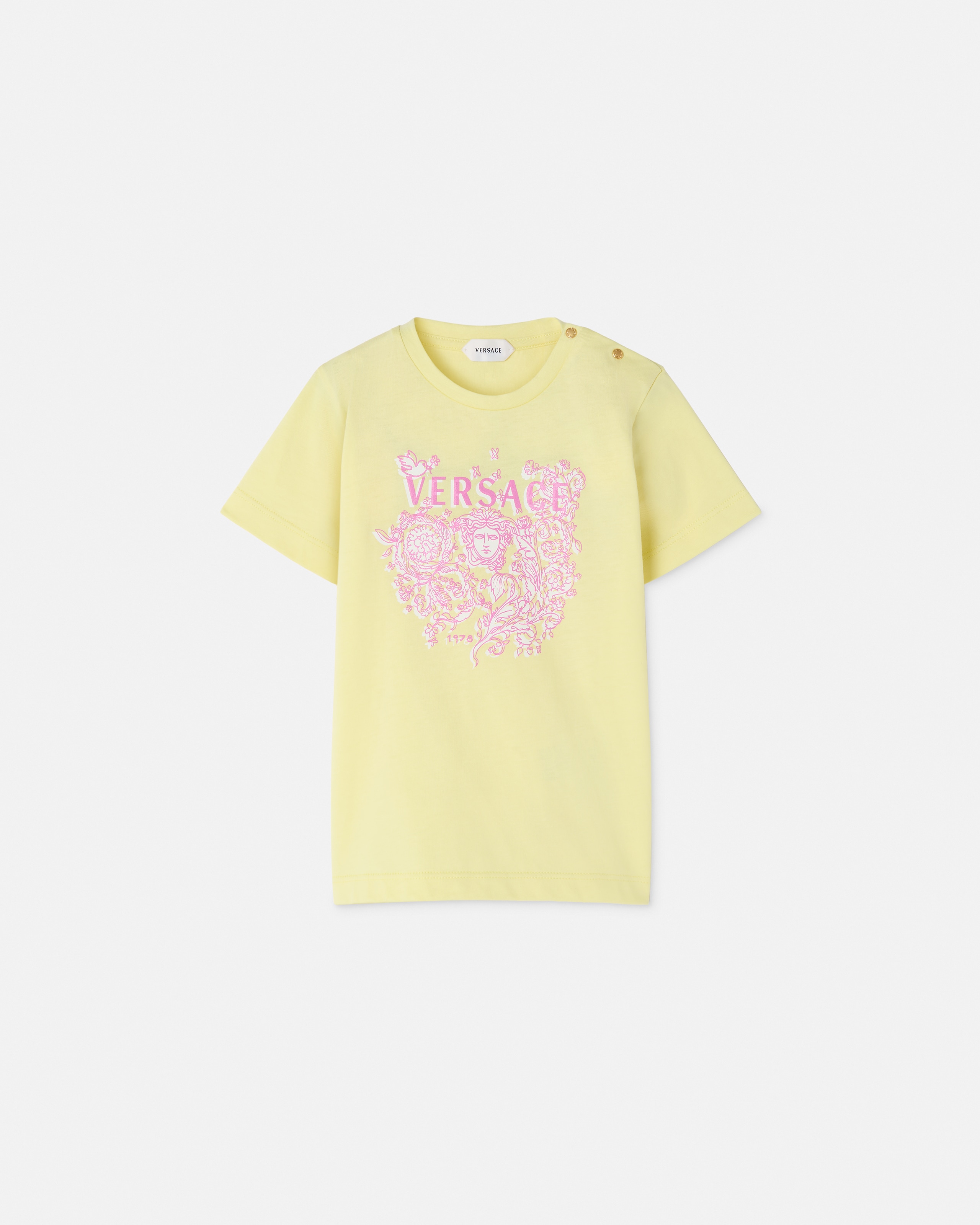 Versace T-shirt En Jersey De Coton Imprimé Baby