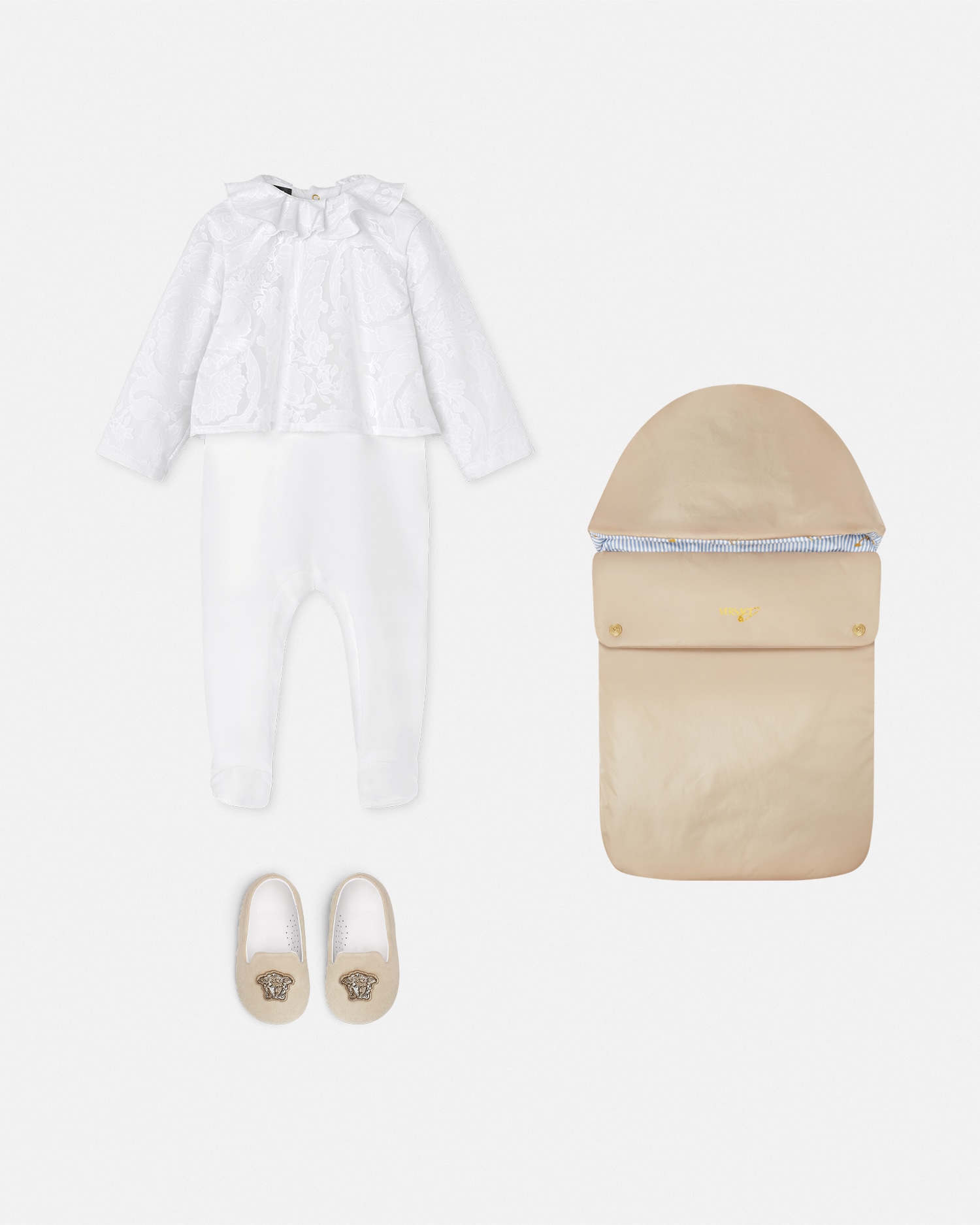 Barocco Devoré Baby Sleepsuit