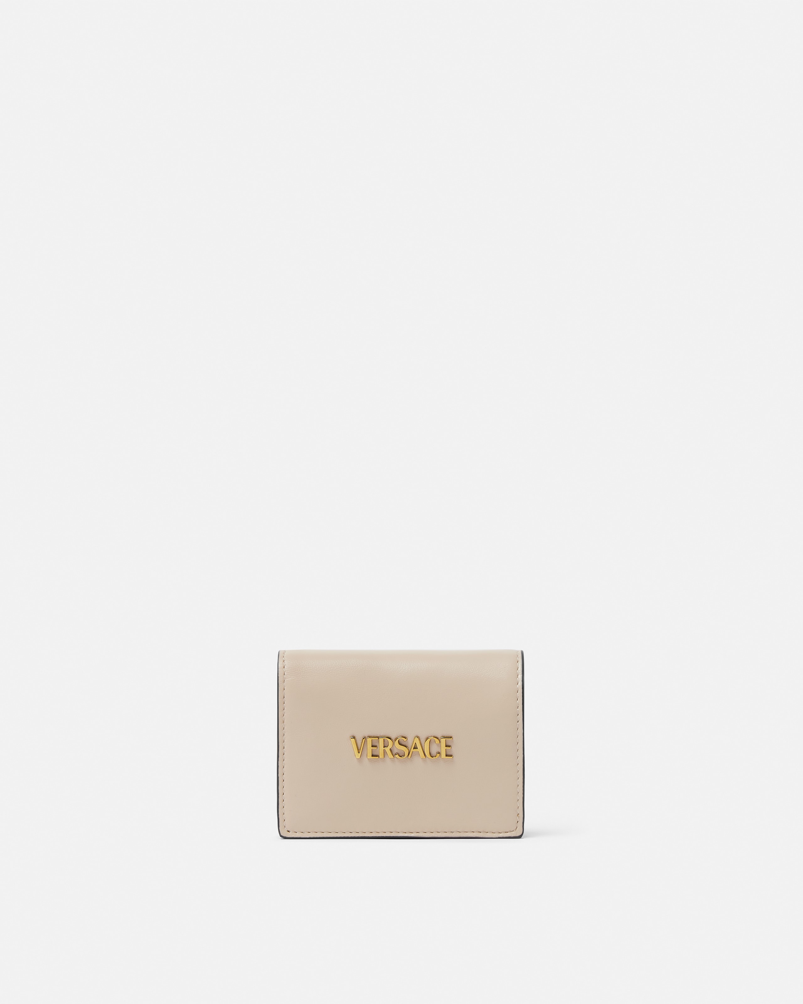 Versace Tag Portefeuille En Cuir In Pink