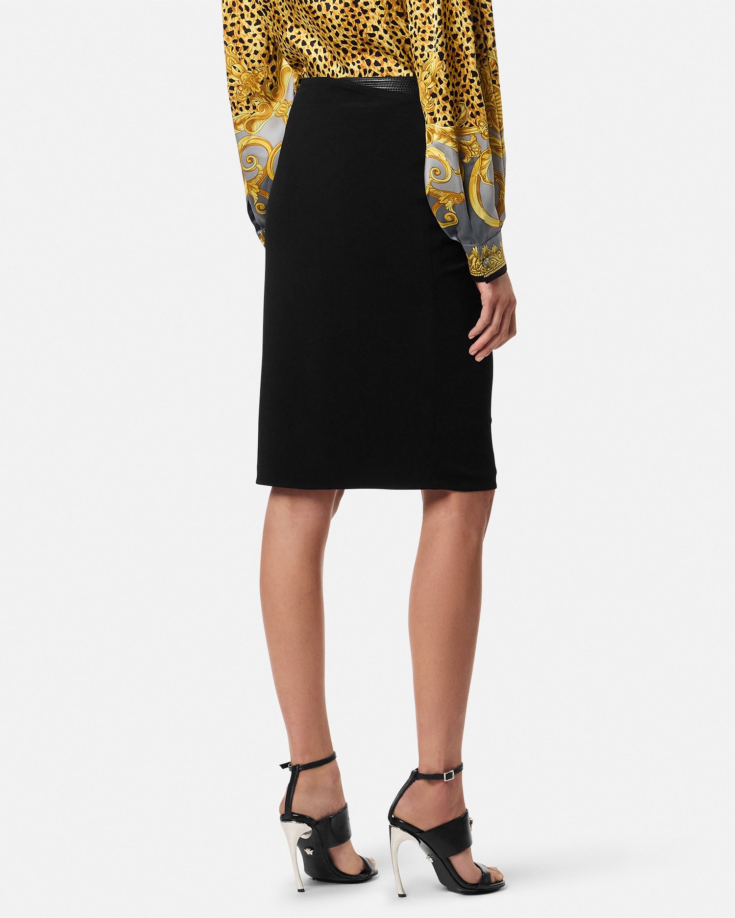 Draped Midi Skirt