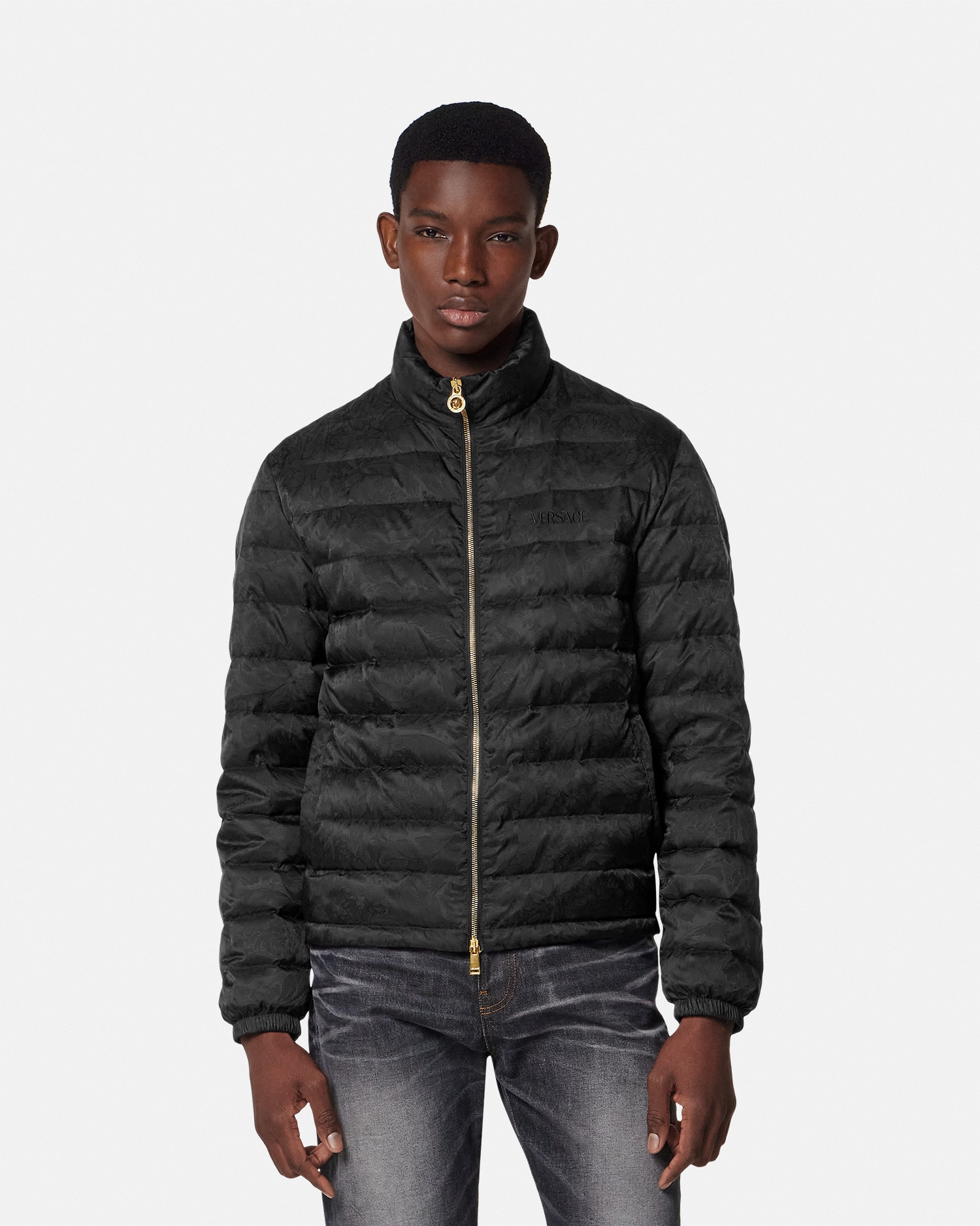 Barocco Jacquard Puffer Jacket