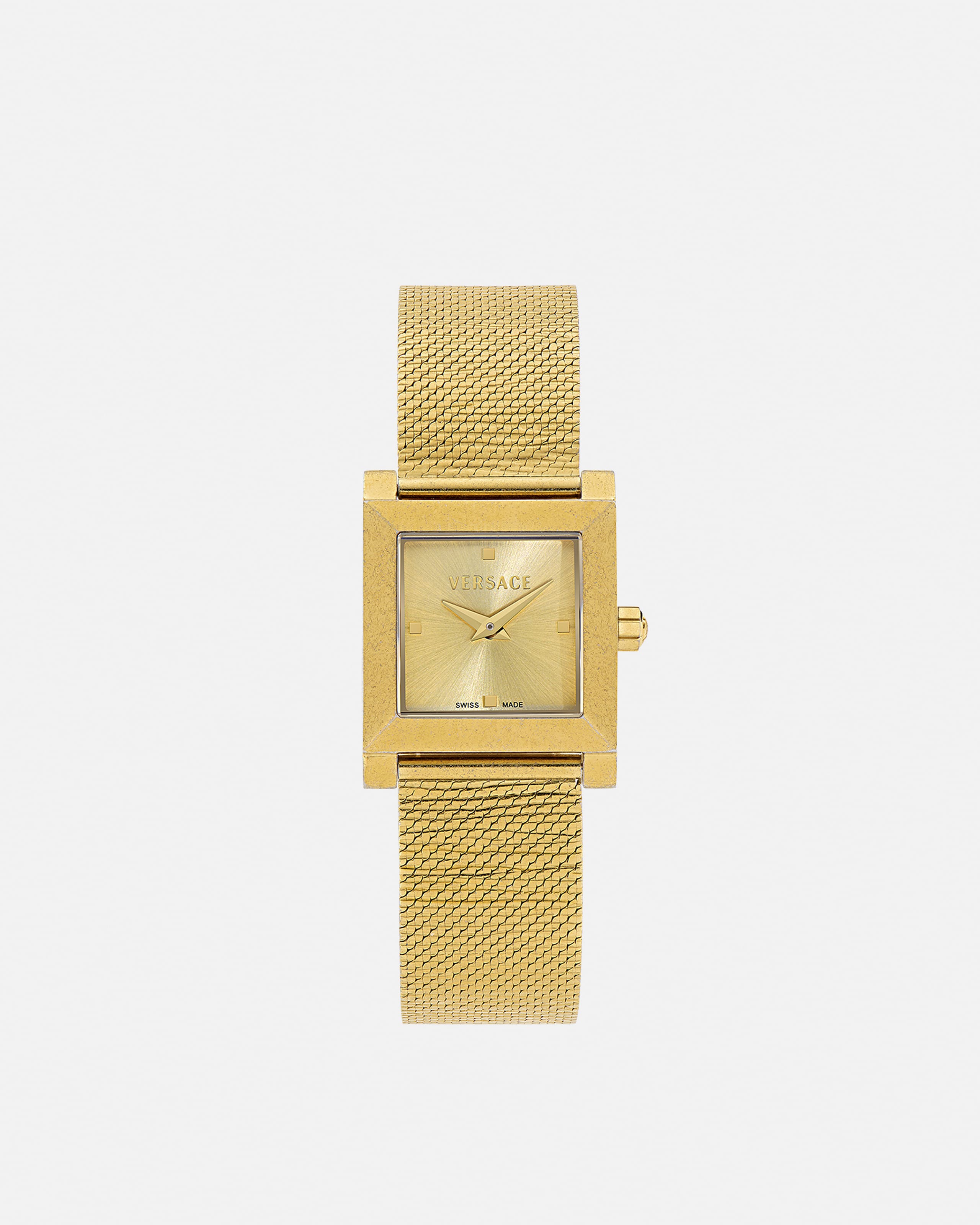 Versace Mosaic Watch In Gold