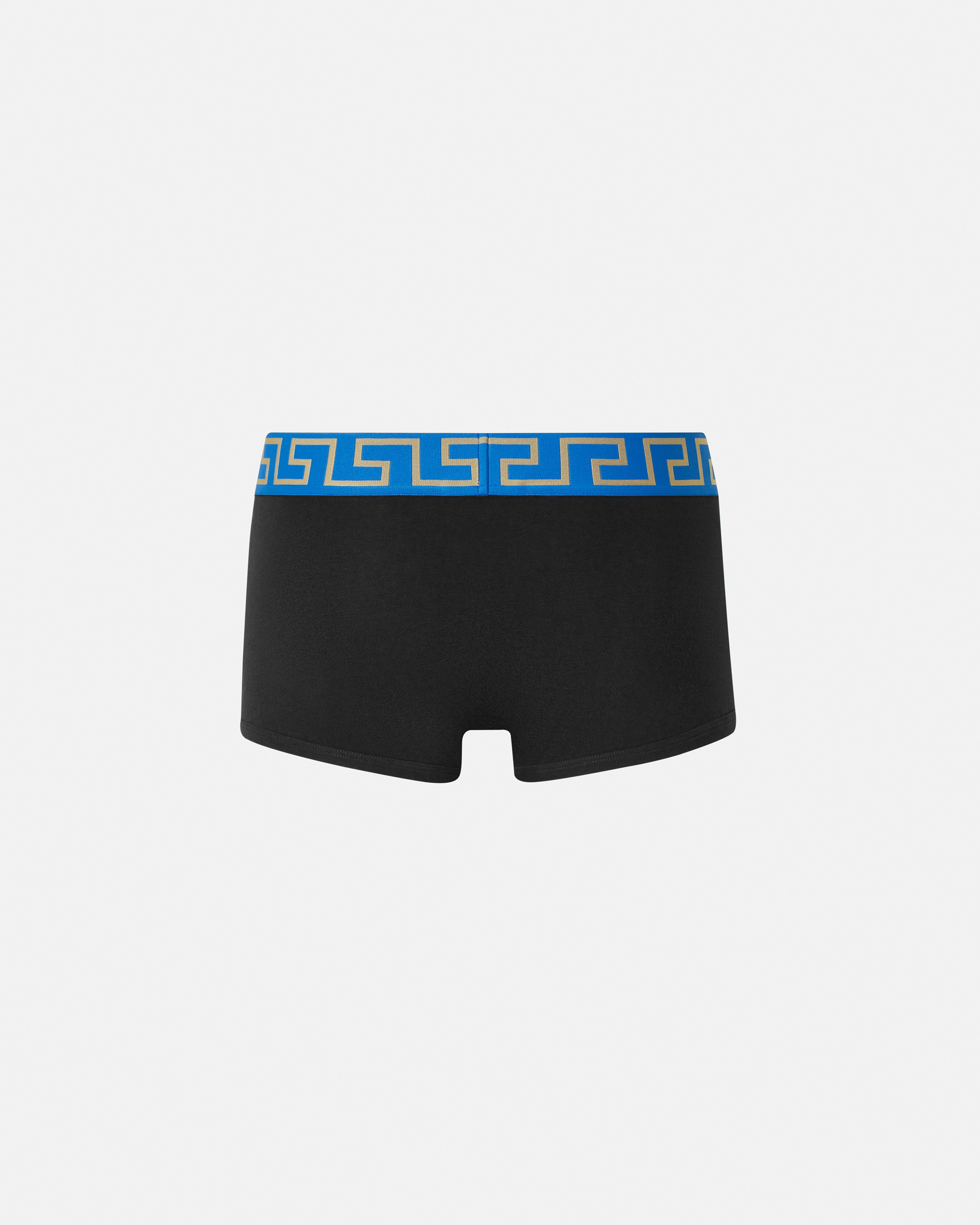 Versace Boxer Adhérent À Bordure Greca In Black