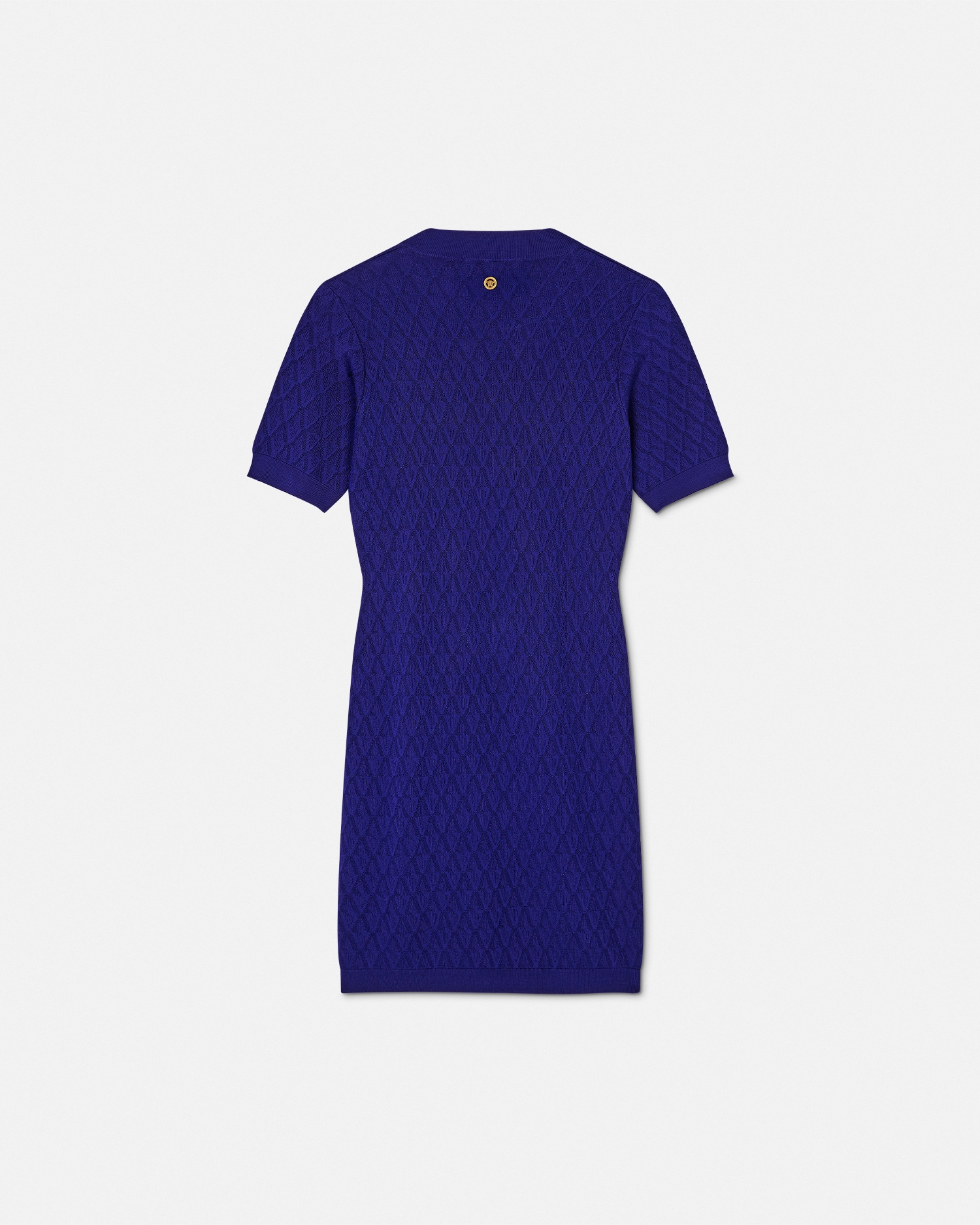 V Allover Jacquard Knit Midi Dress