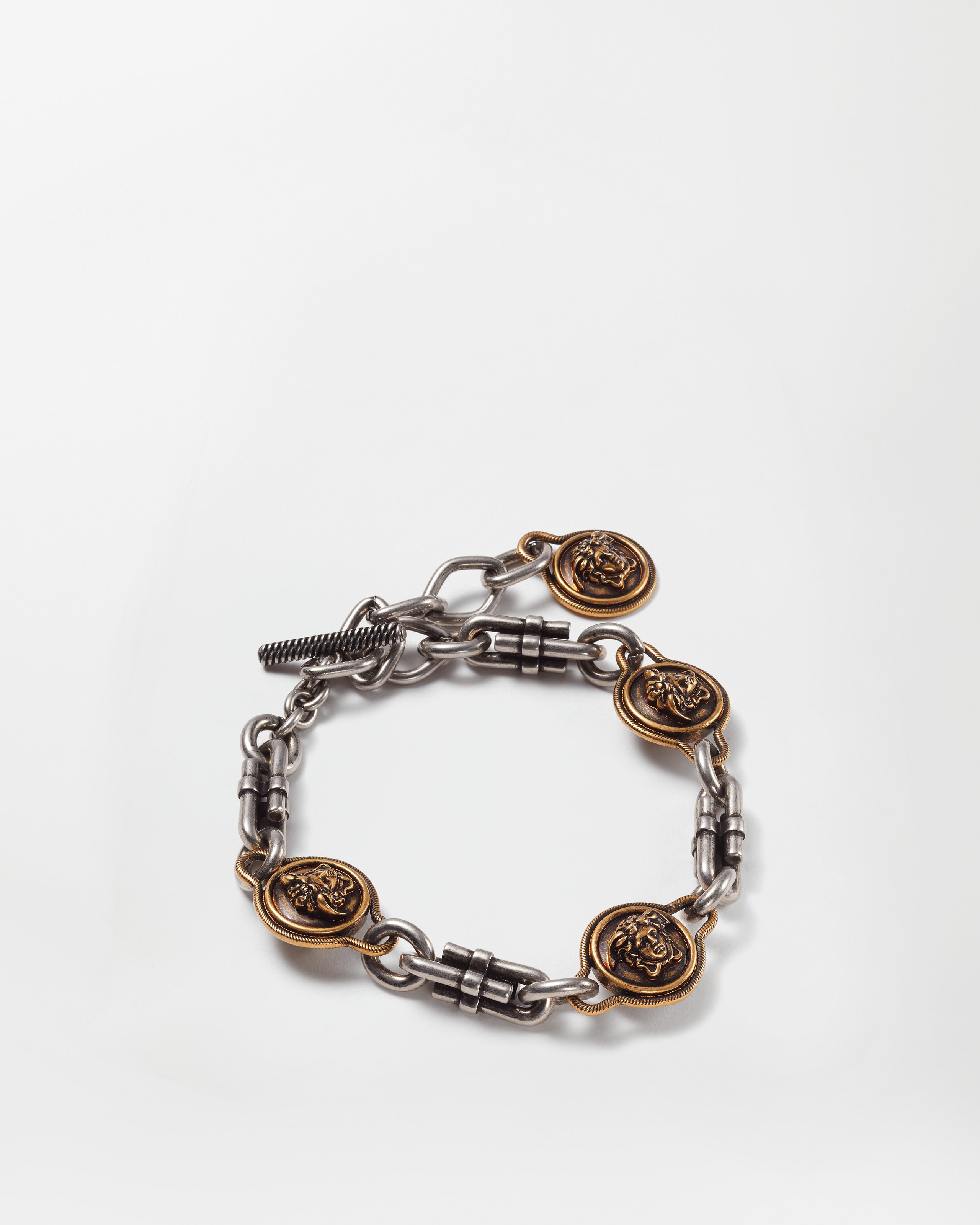 Versace Novantatré Bracelet In Brown