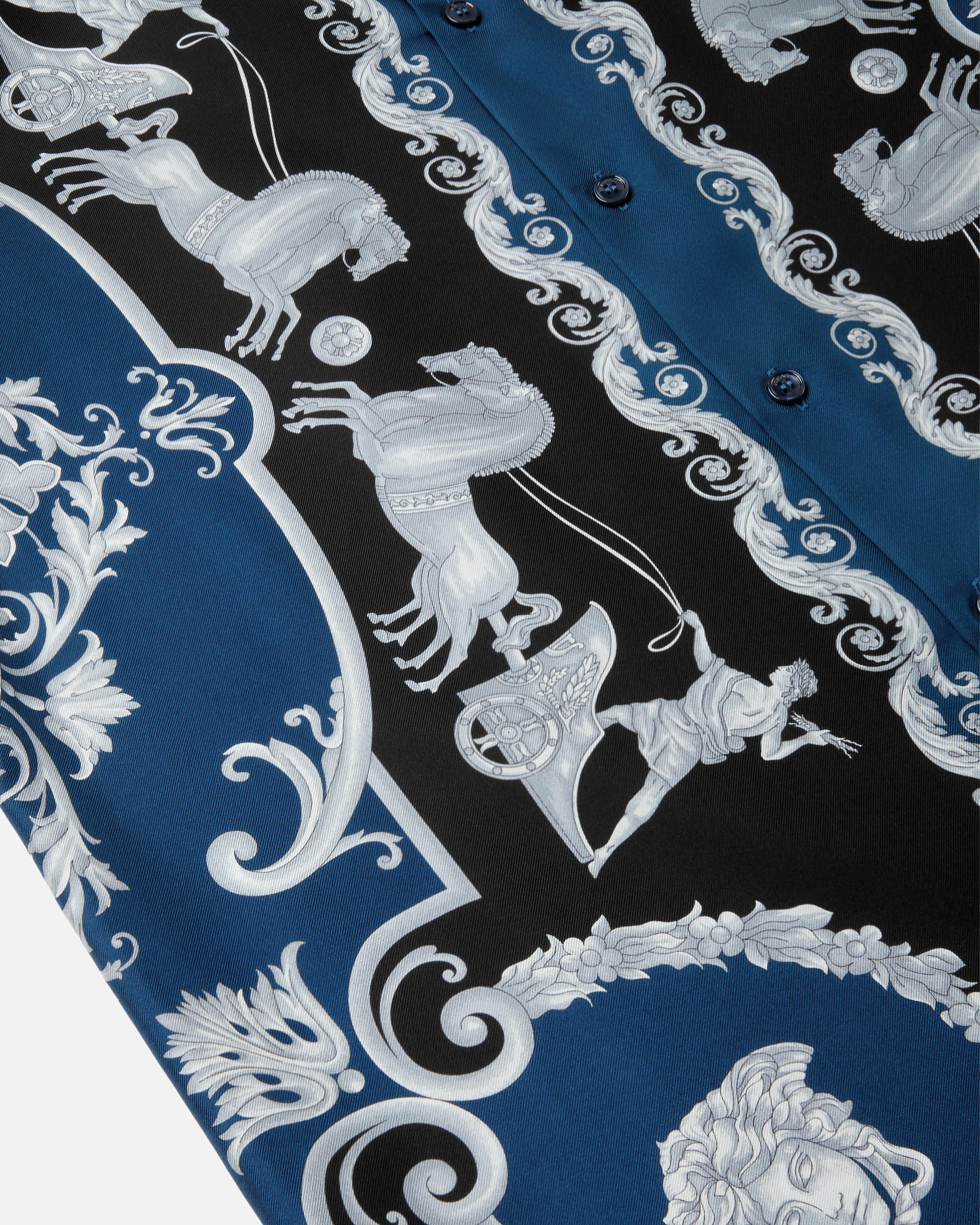 Printed Silk Twill Regular Shirt