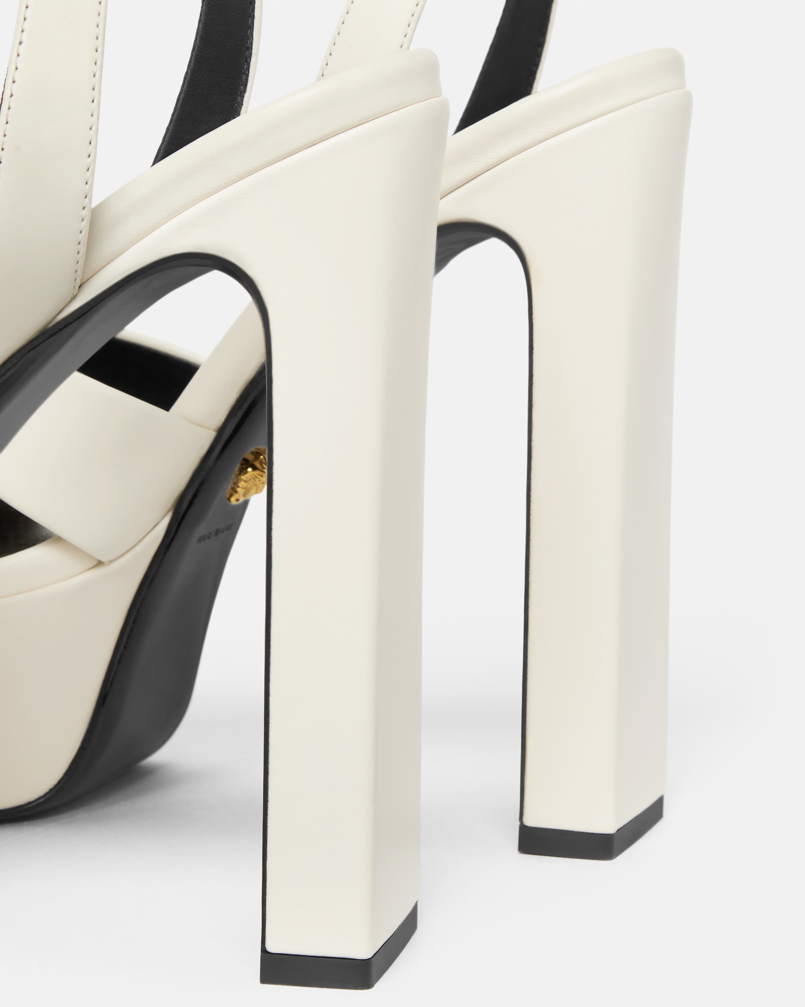 Gianni Ribbon Leather Sandals 140 mm