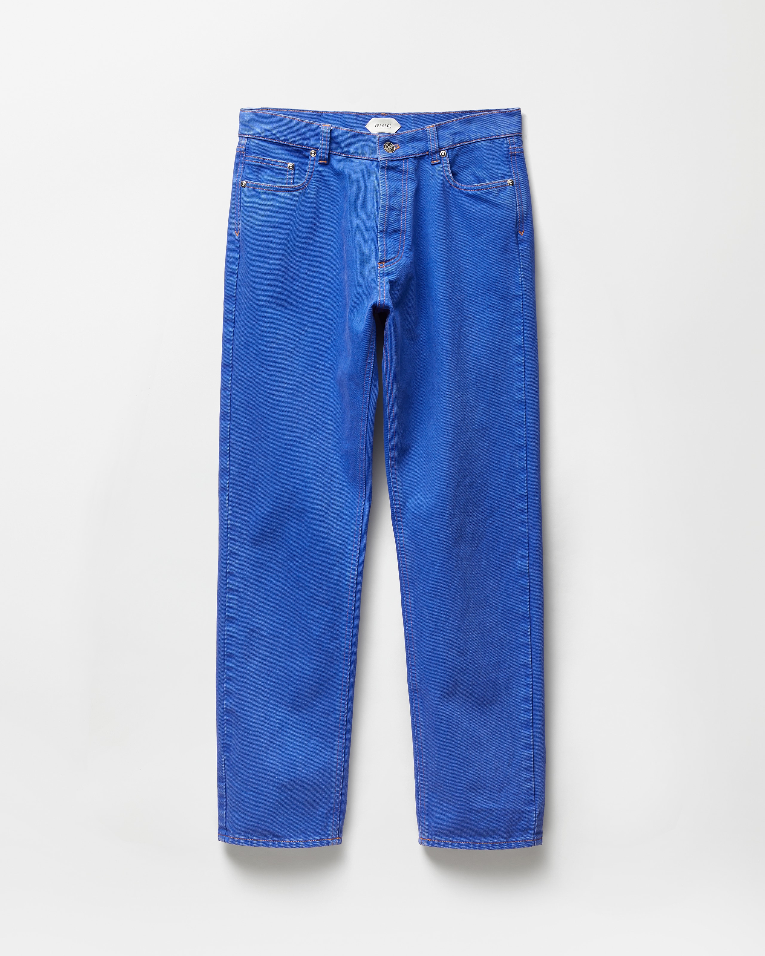 Versace Jean Coupe Classique In Blue