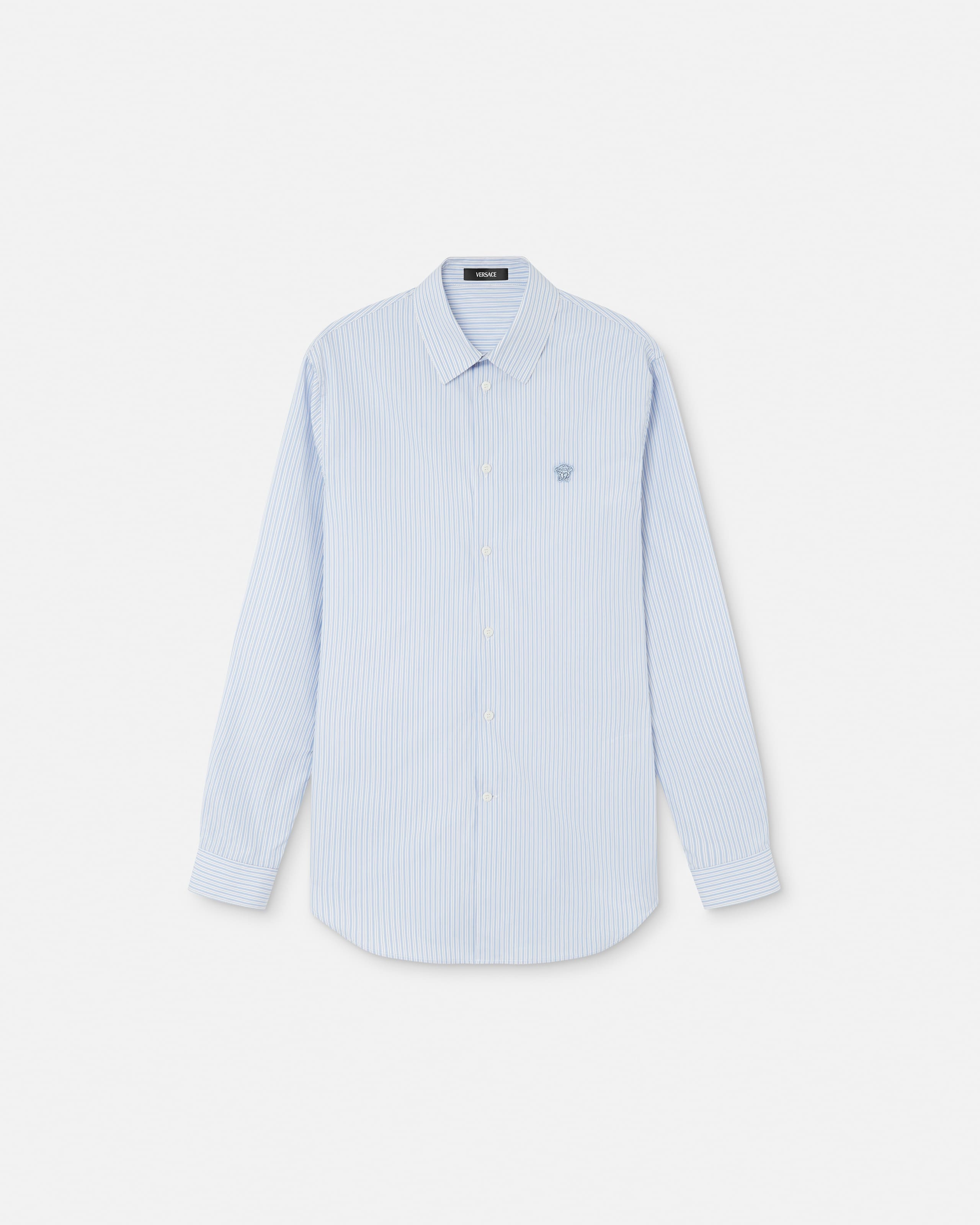 Striped Cotton-Poplin Slim Shirt