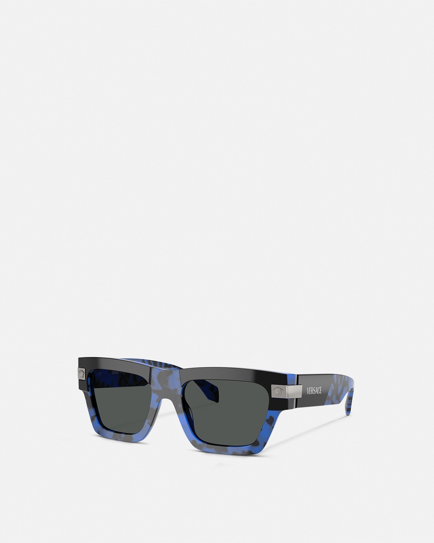 Versace Special Project Classic Top Sunglasses In Black+blue