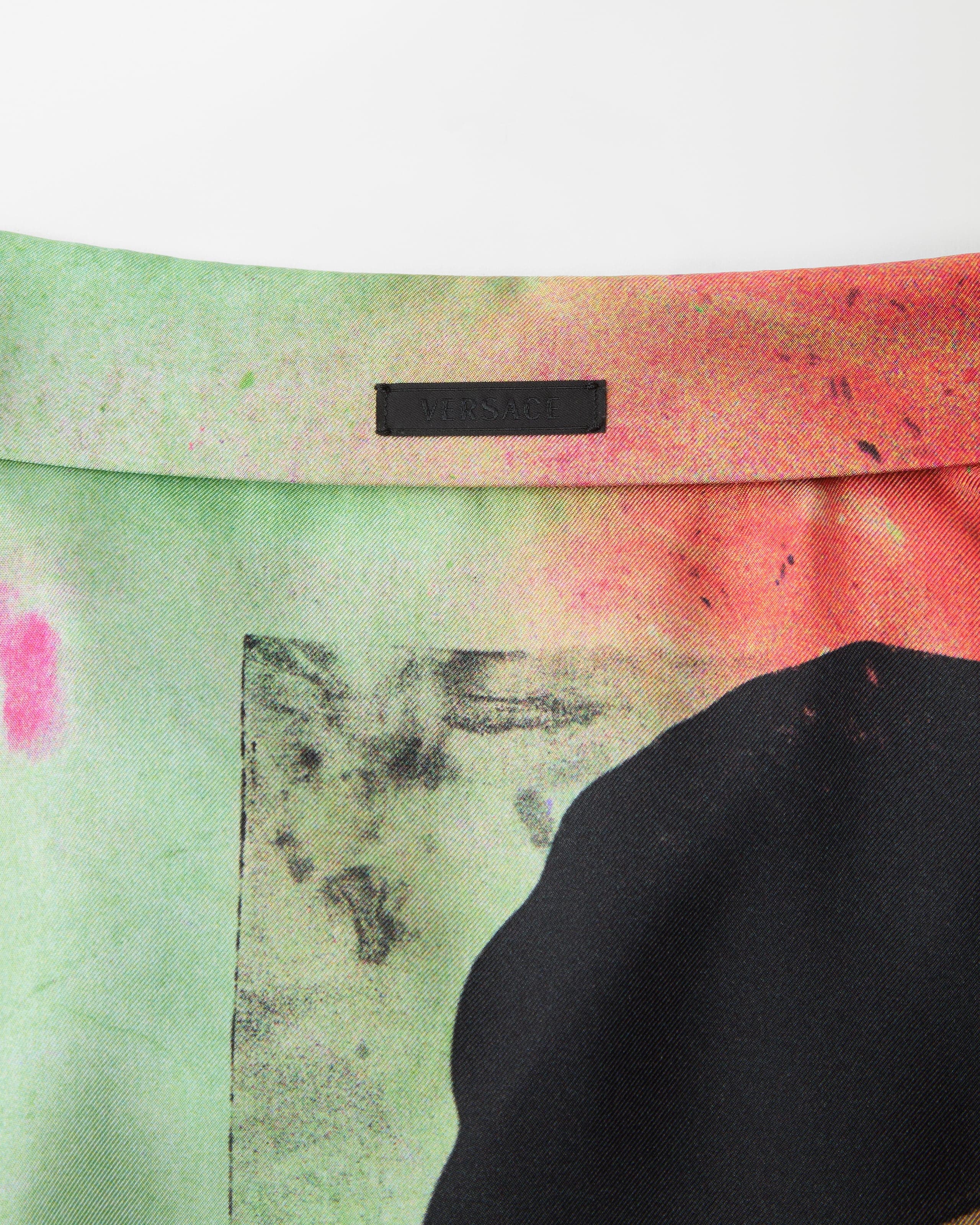 Printed Silk Twill Shirt Print | VERSACE
