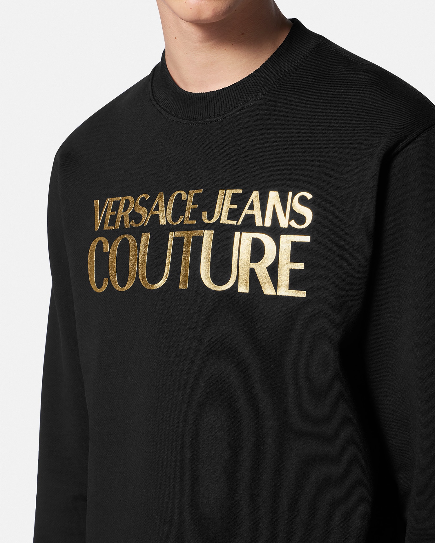 【VERSACE JEANS】COUTURE LOGO SWEATSHIRT 関税・送料込 90_E75GAIT01-
