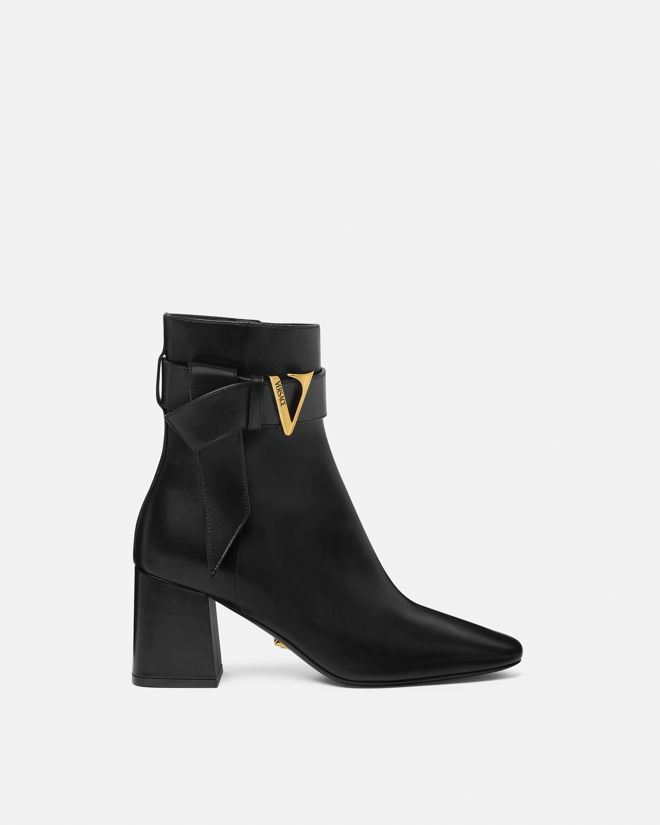 V Leather Boots 70 mm