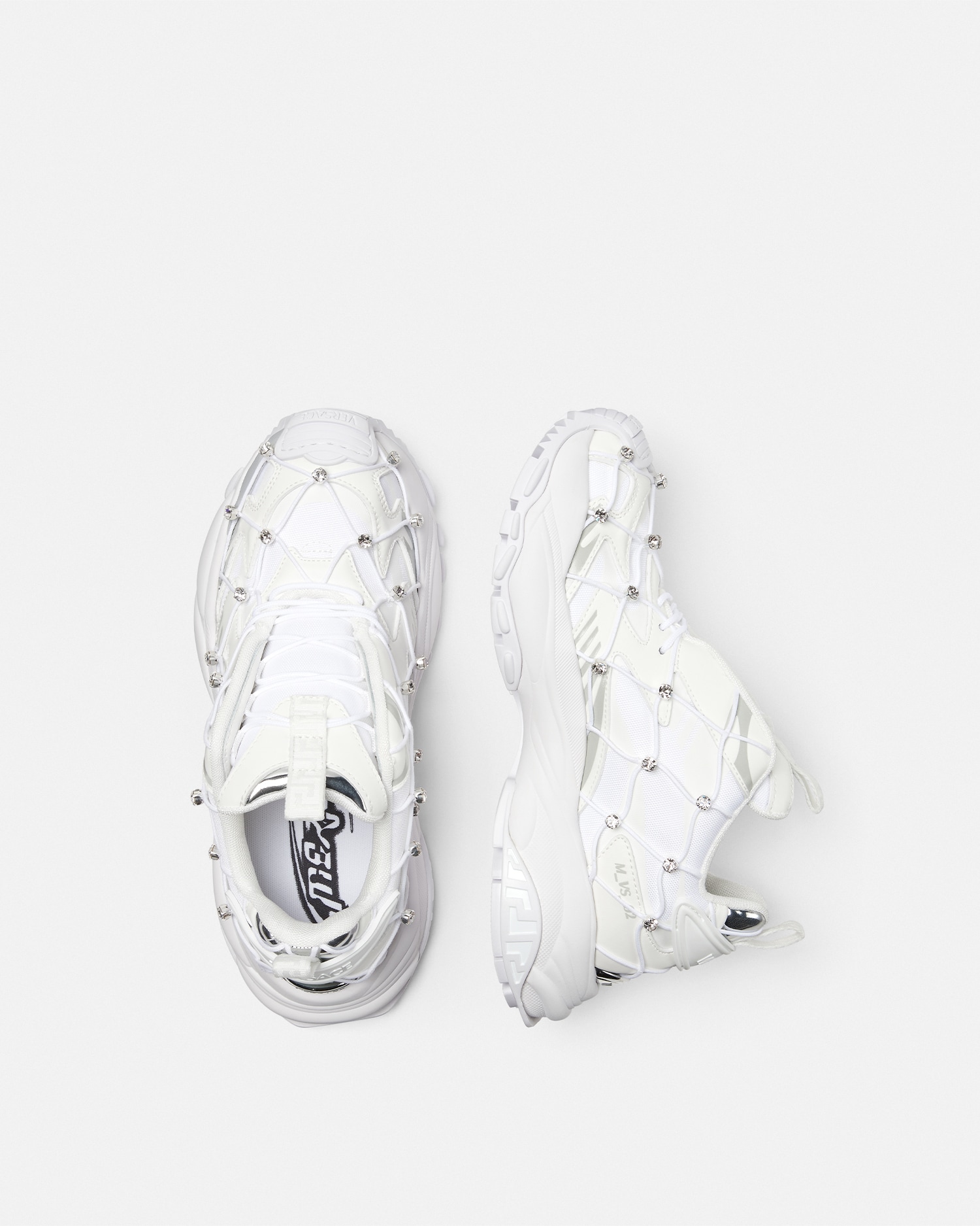 Versace Mercury M_VS_02 Embellished Sneakers | VERSACE US