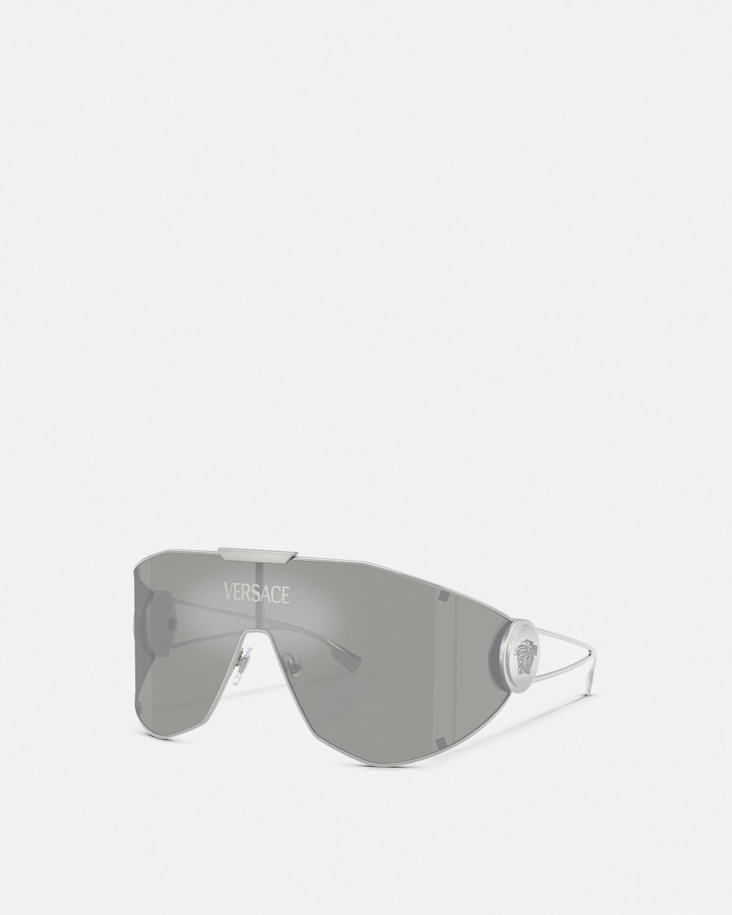 Versace Medusa Geometric Sunglasses In Gray