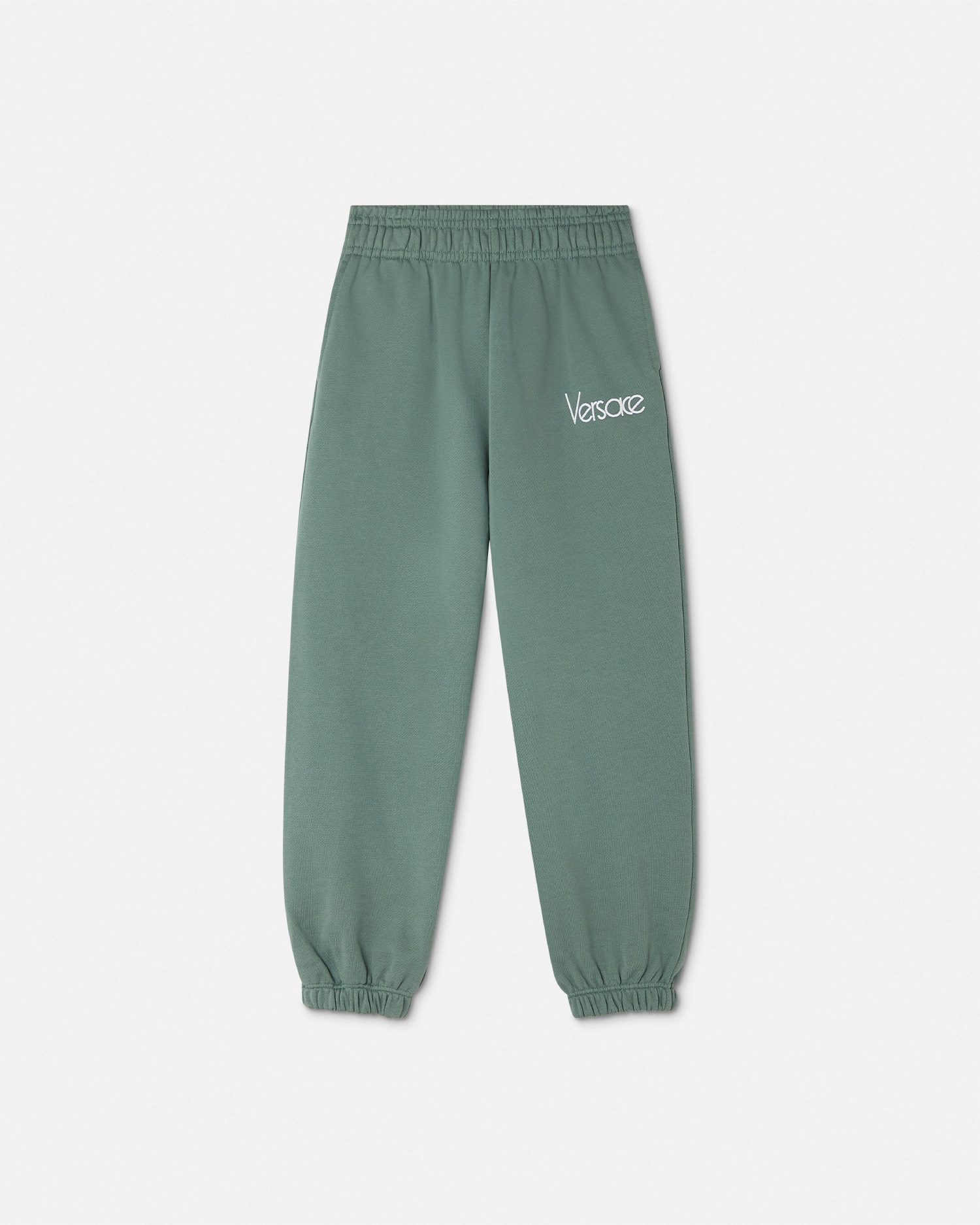 Versace Pantalon 1978 Re-edition Logo Baby In Green