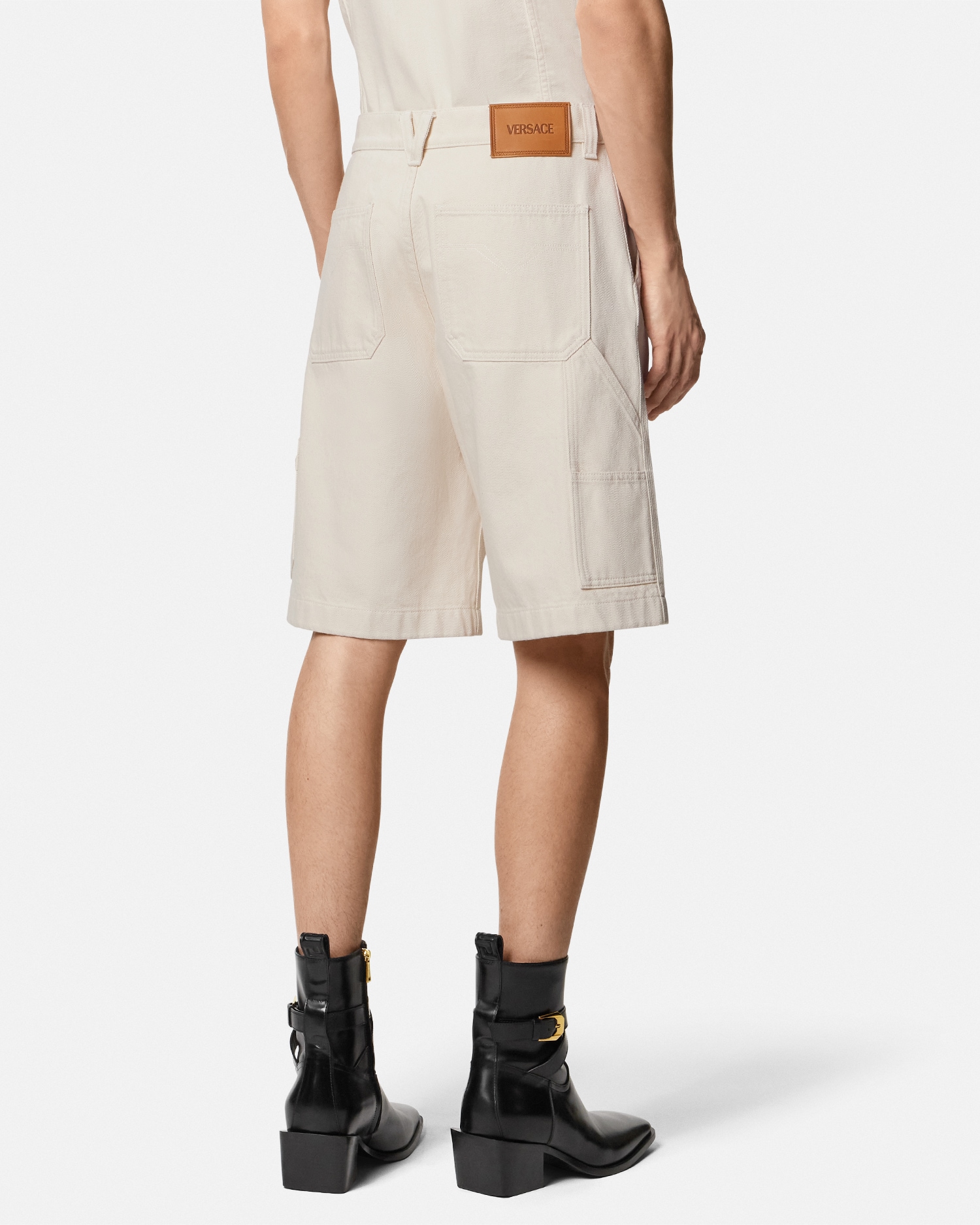 Medusa Biggie Carpenter Denim Shorts