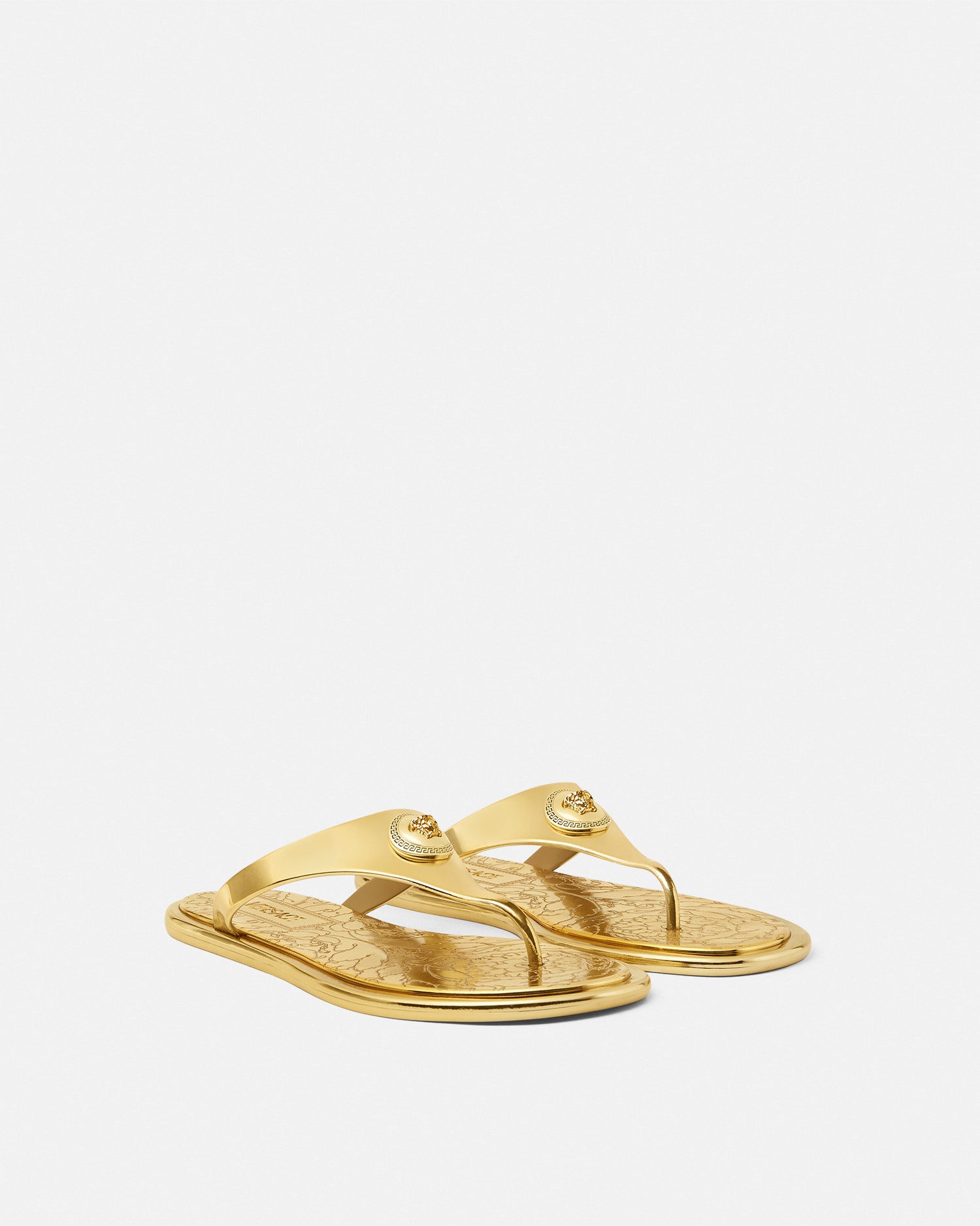 Alia Metallic Flat Sandals