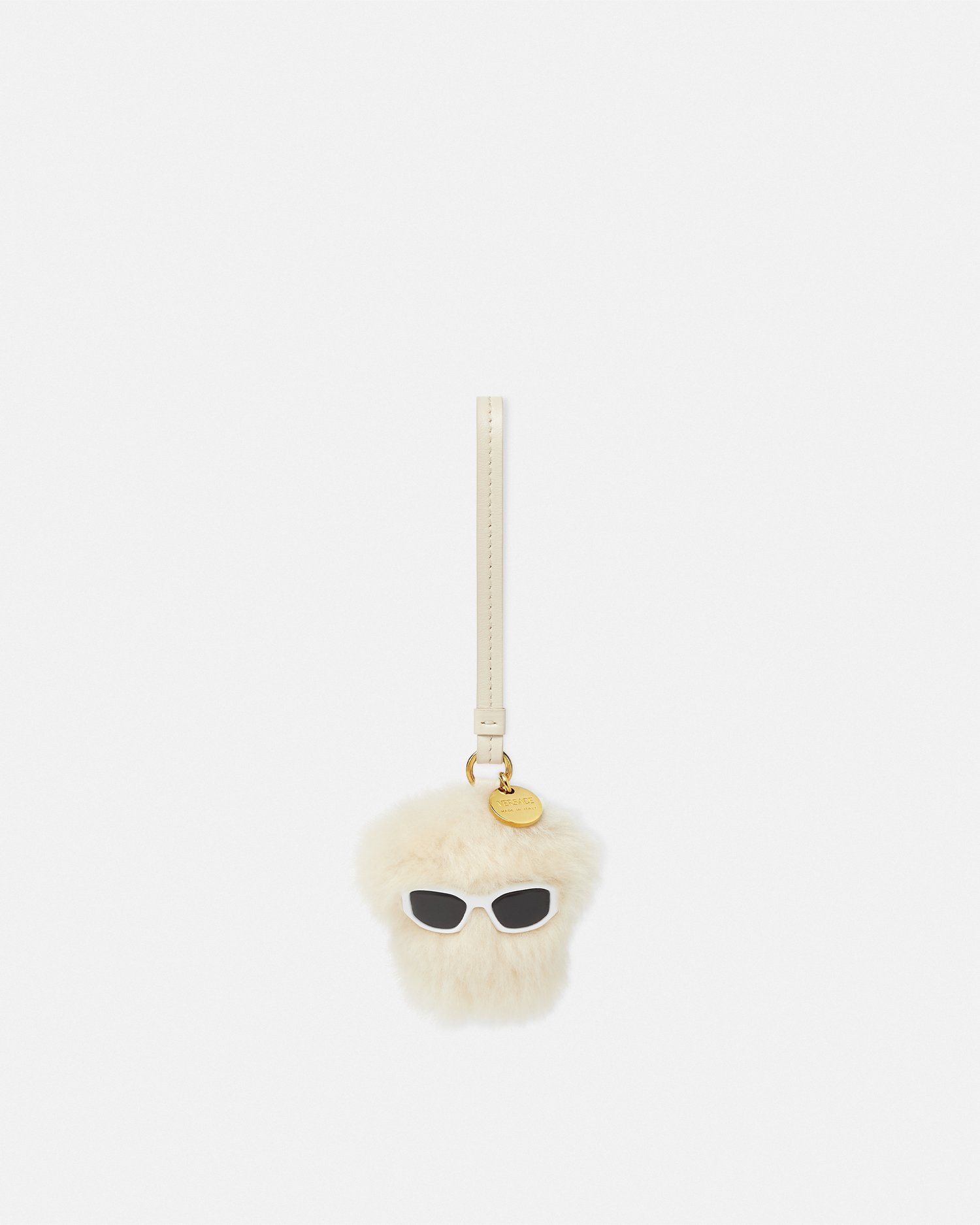 Versace Charm Medusa Fluffy In Beige