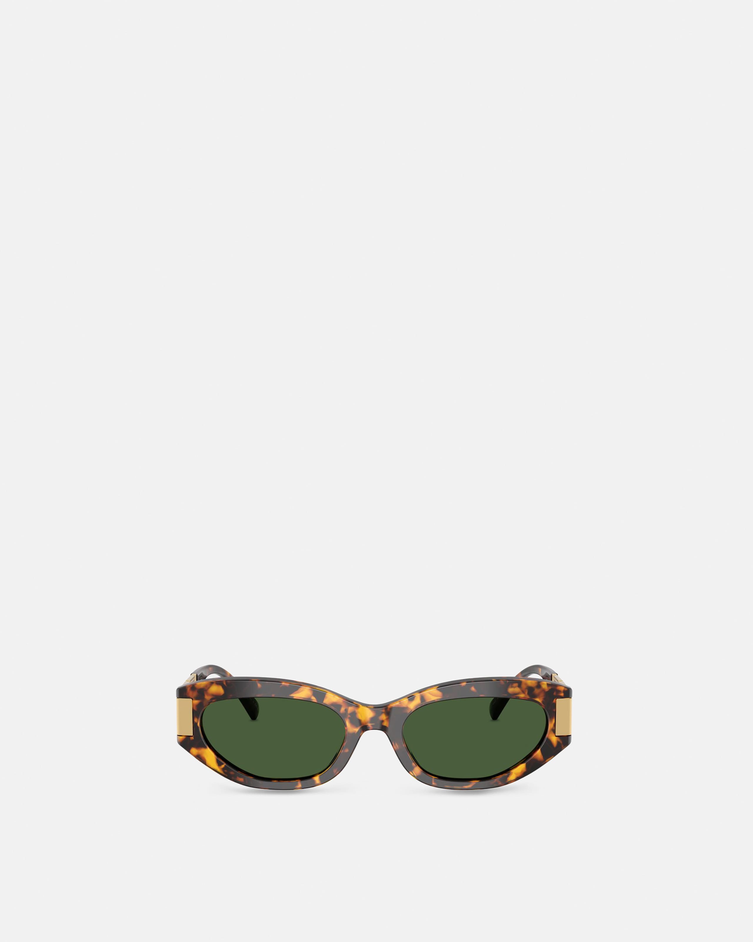 Versace Greca Lunettes De Soleil Ail-de-chat In Green