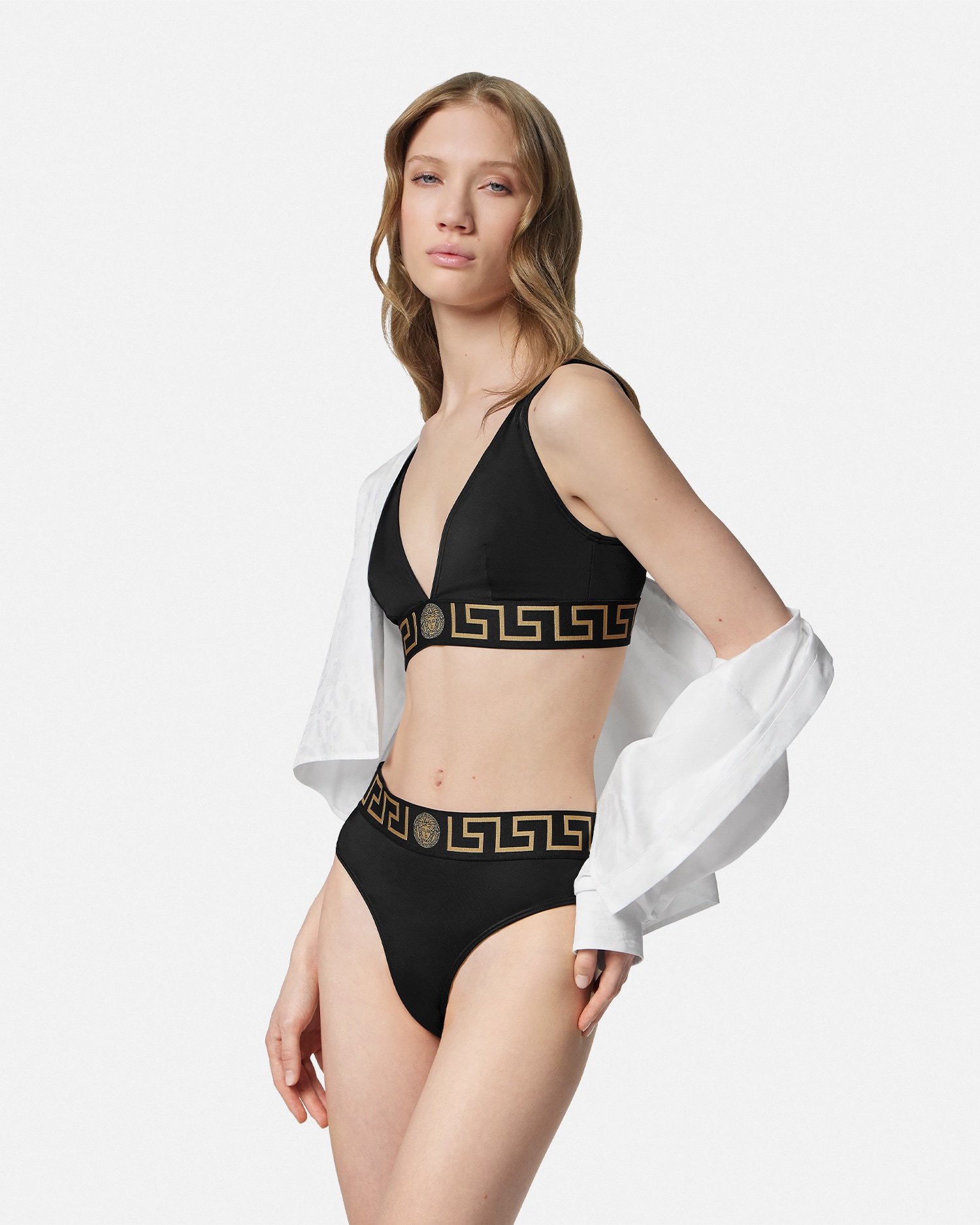 Nylon-Blend Bikini Top