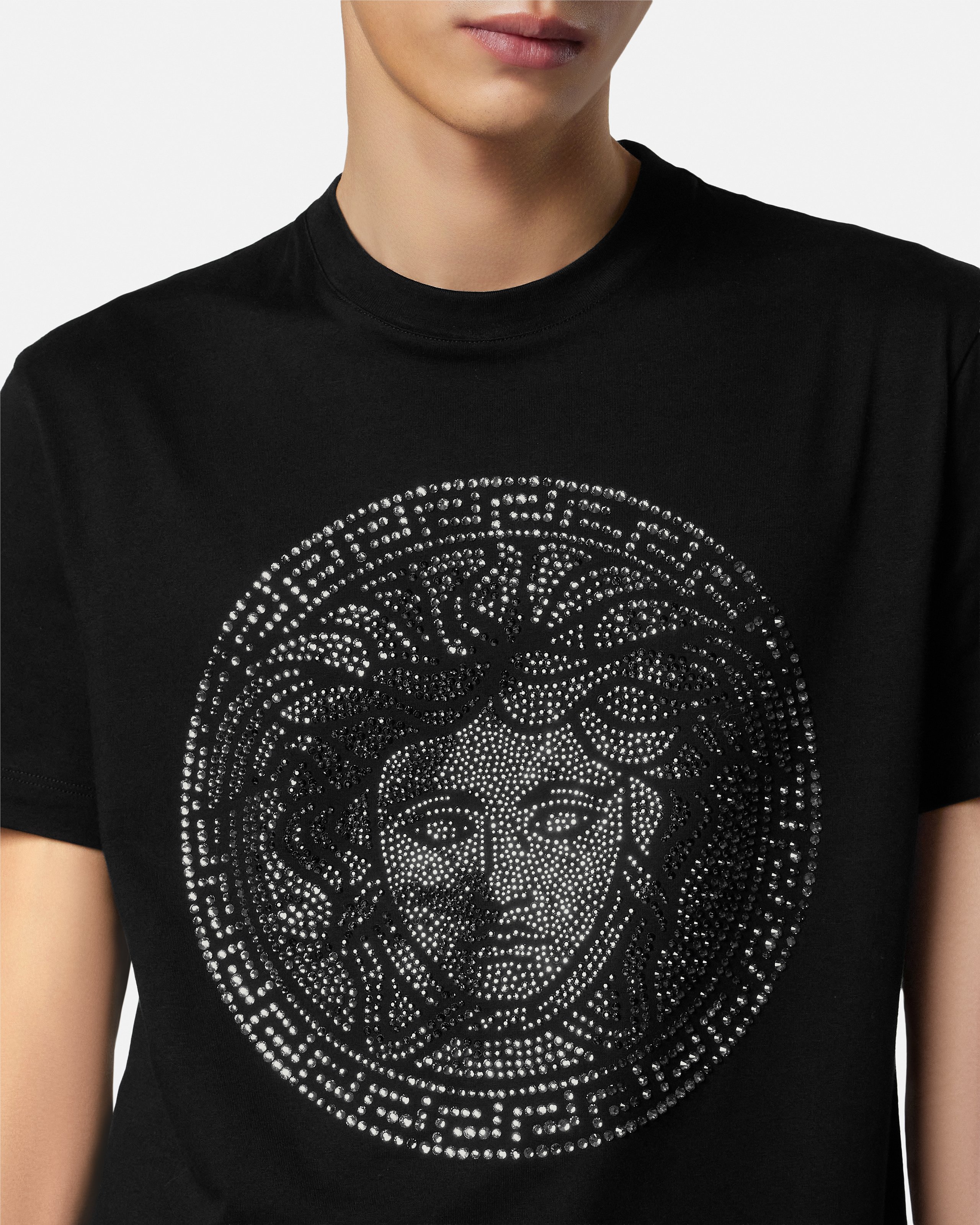 Embellished Cotton-Jersey Slim T-Shirt