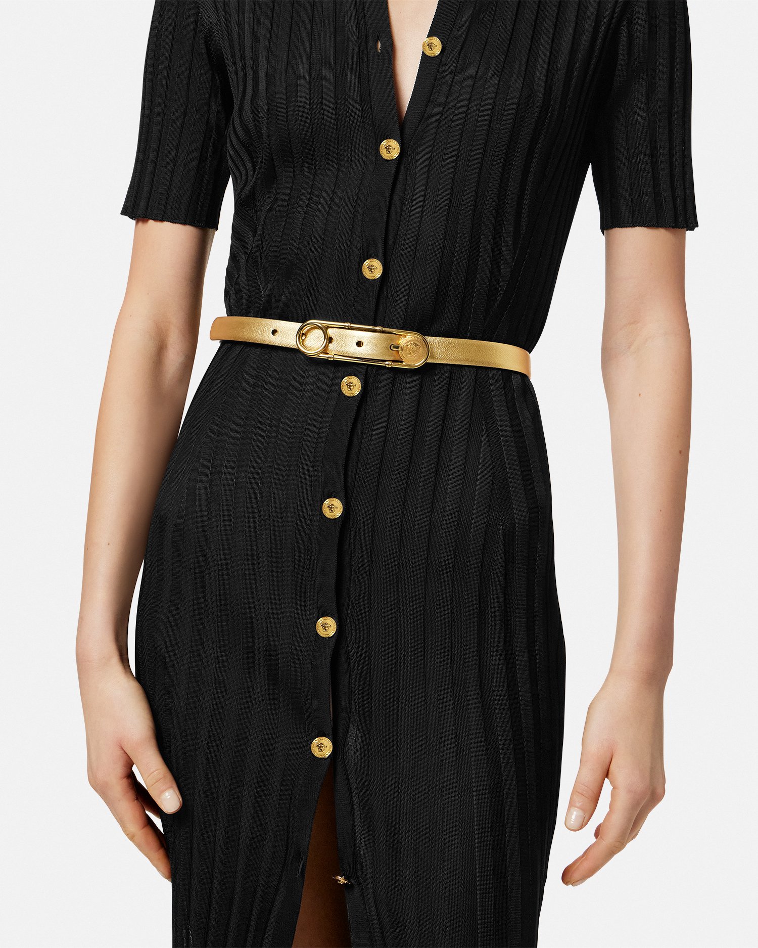 Safety Pin Metallic Belt 2 cm