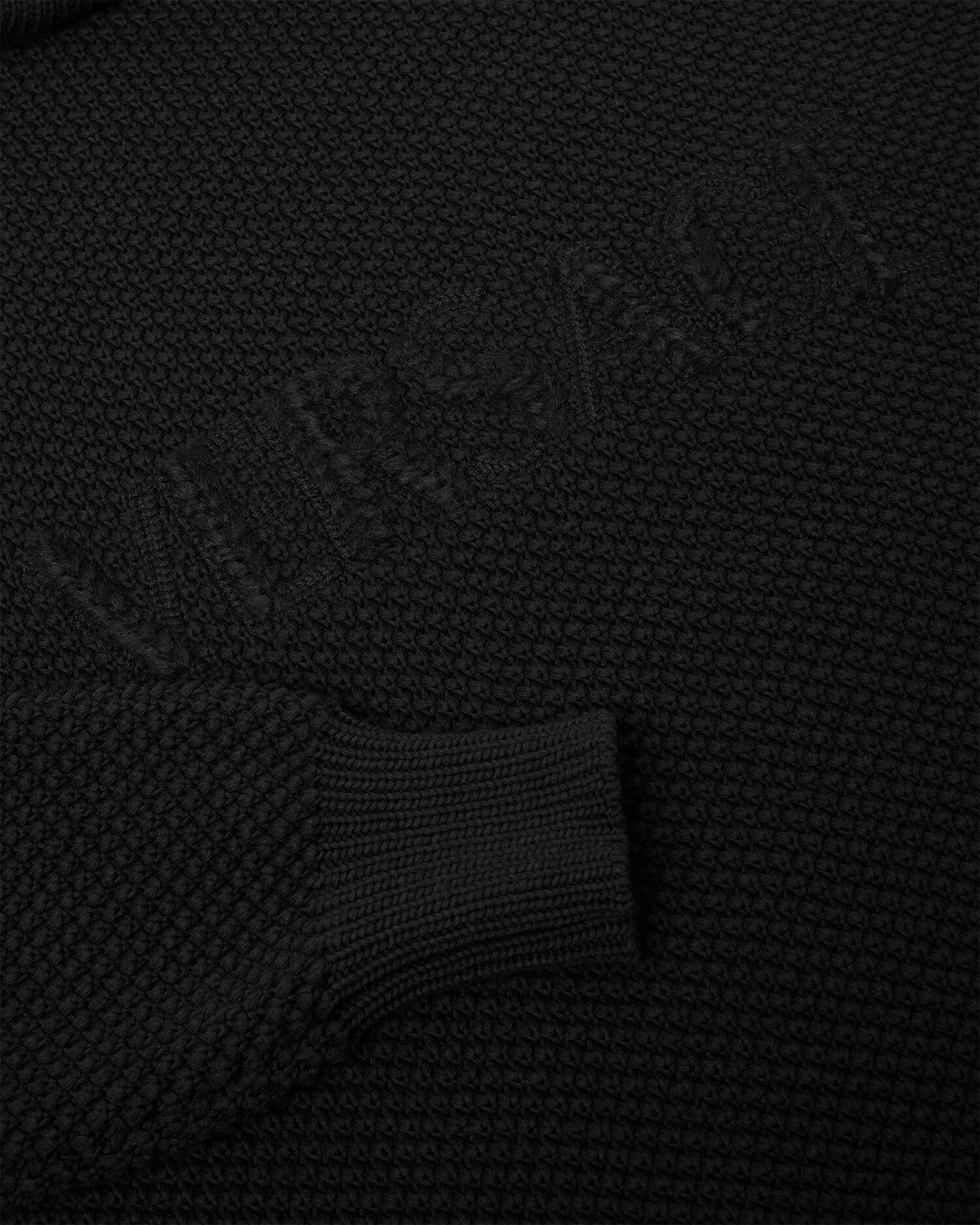 Logo Knit Long Turtleneck Sweater