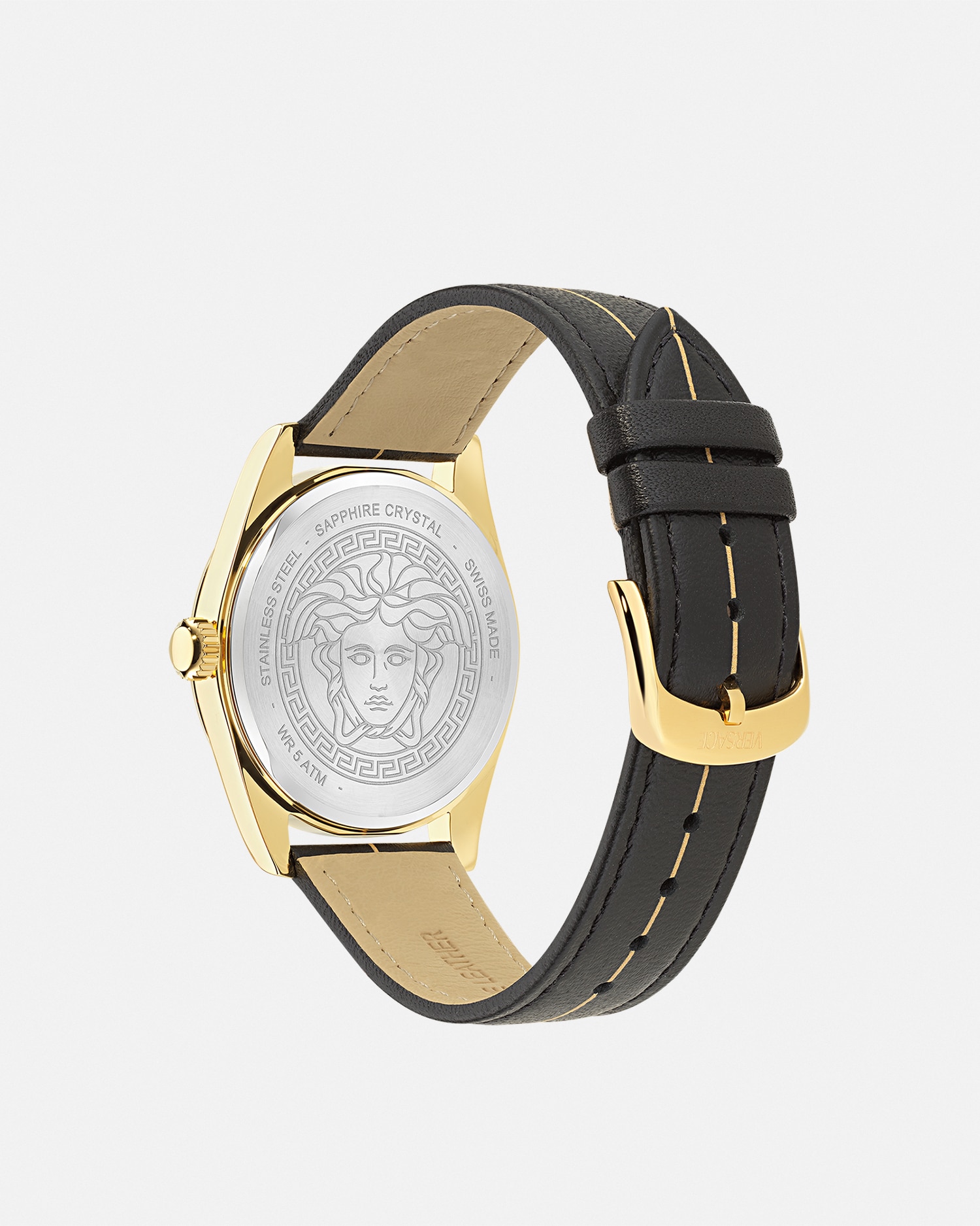 Versace Millenyium Gent Watch In Black+gold