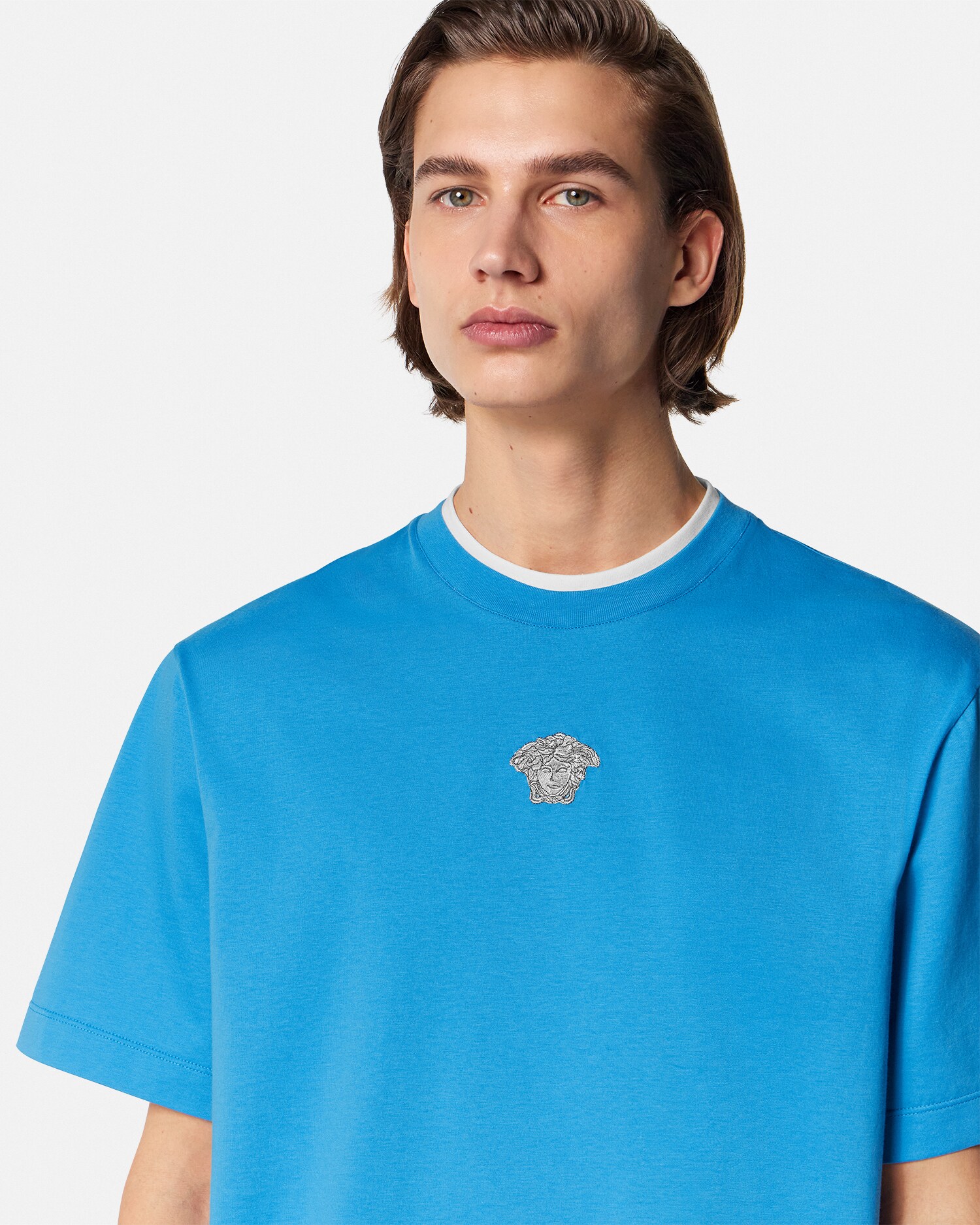 Embroidered Medusa Boxy T-Shirt