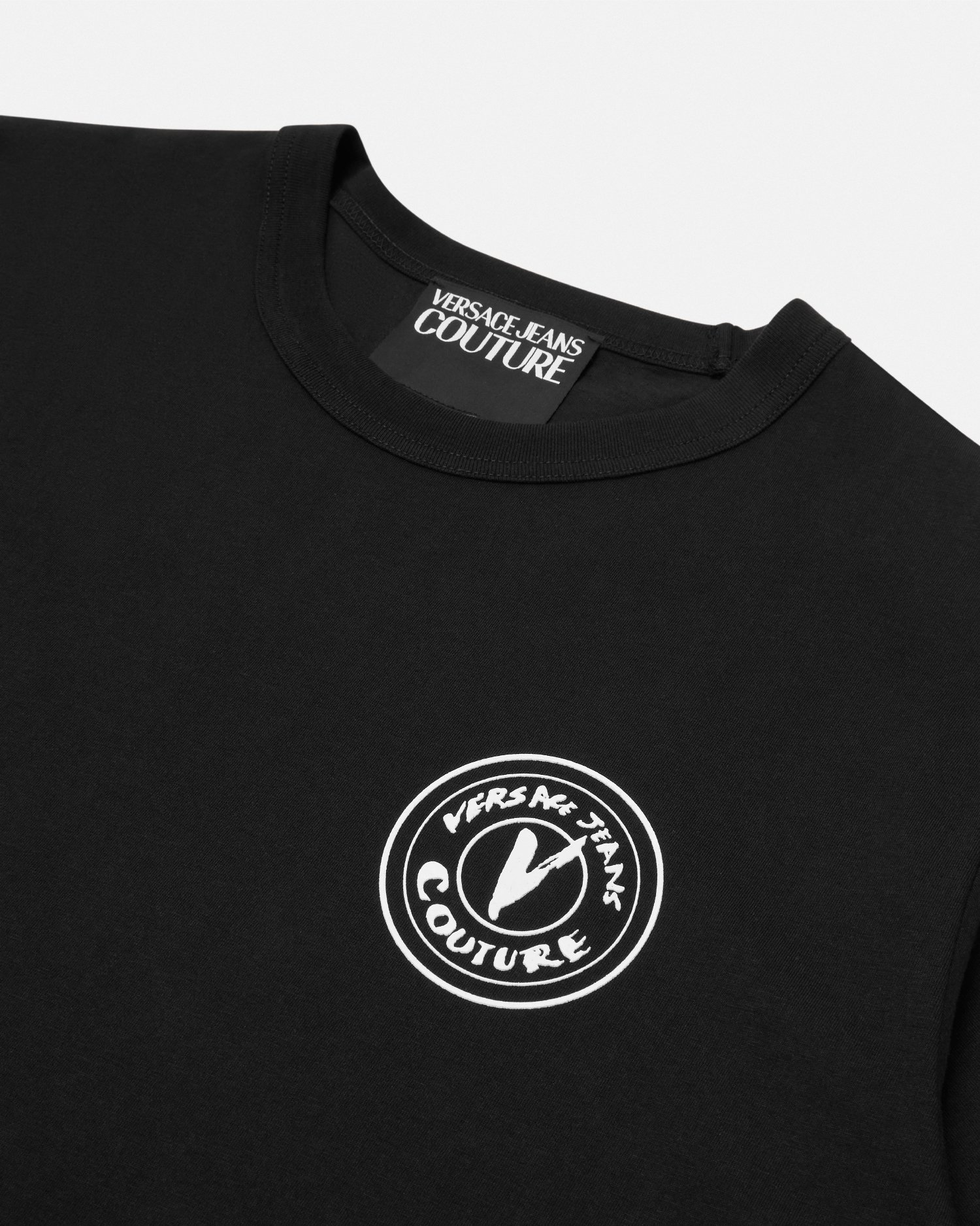 Embroidered V-Emblem T-Shirt