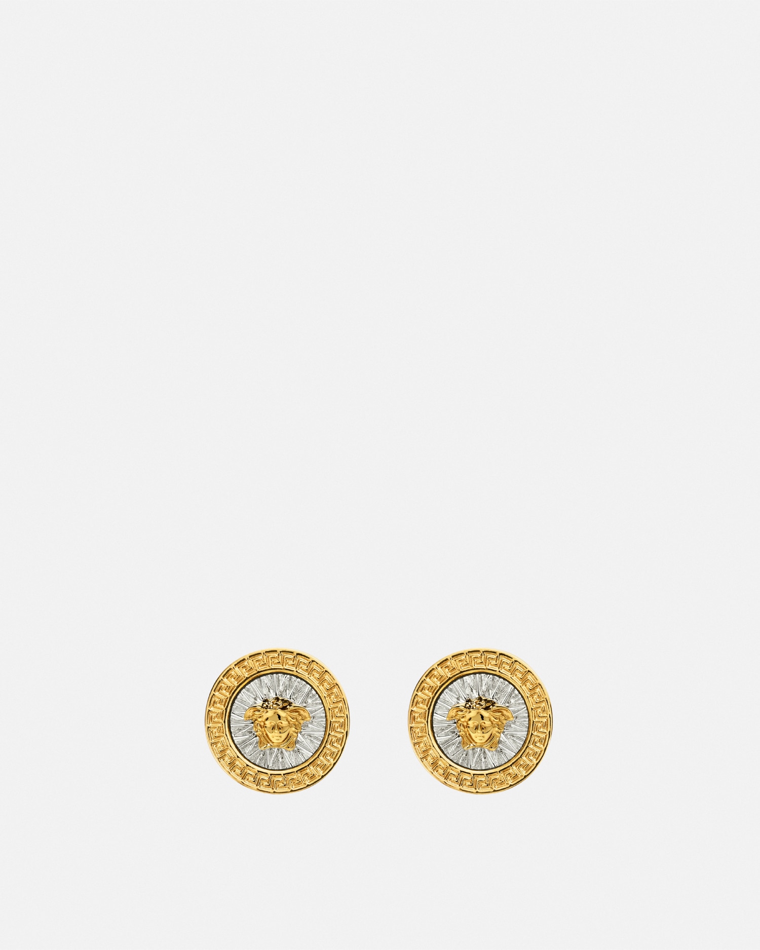 Versace Crystal Icon Stud Earrings
