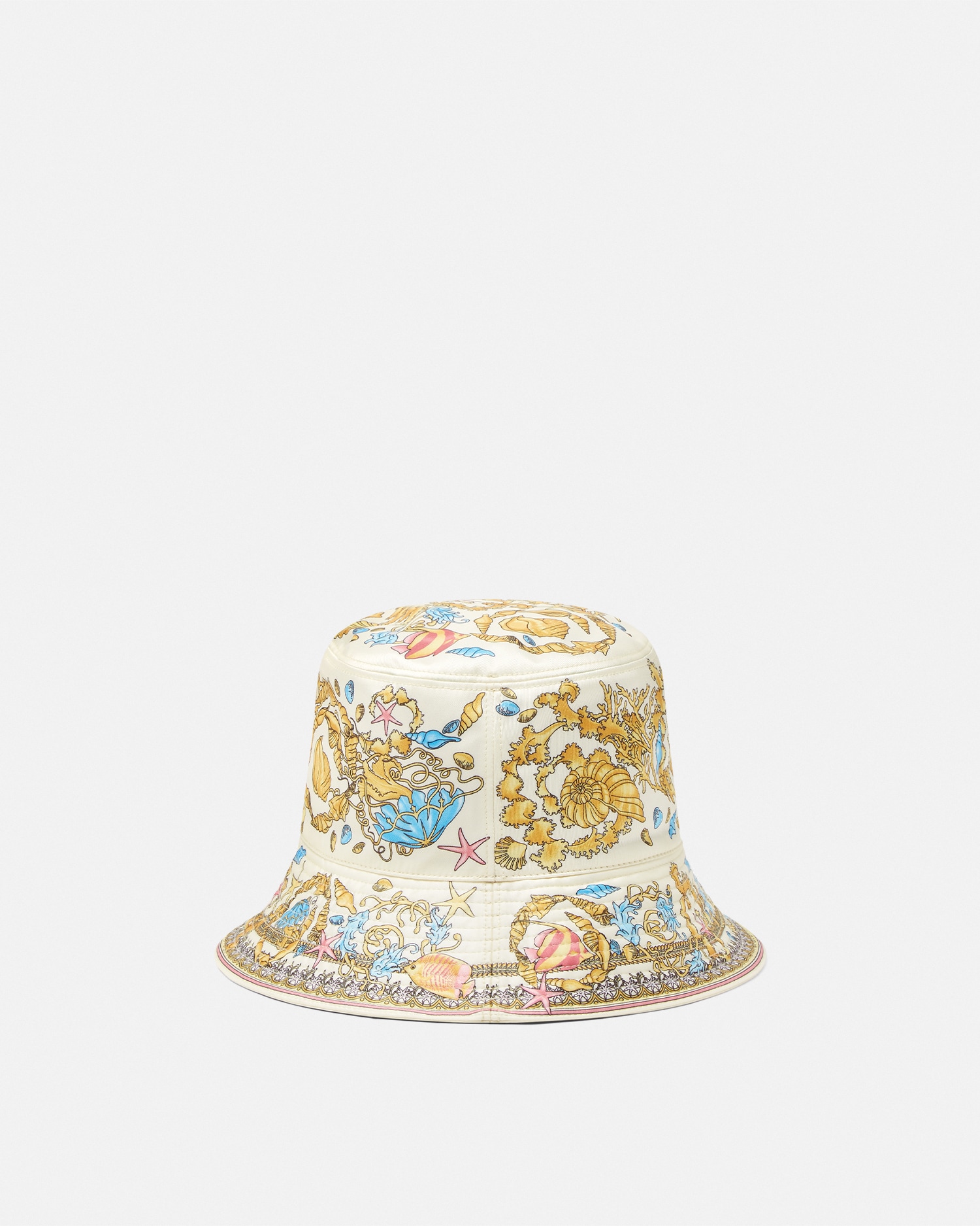 Versace Underwater Baroque Print Twill Bucket Hat