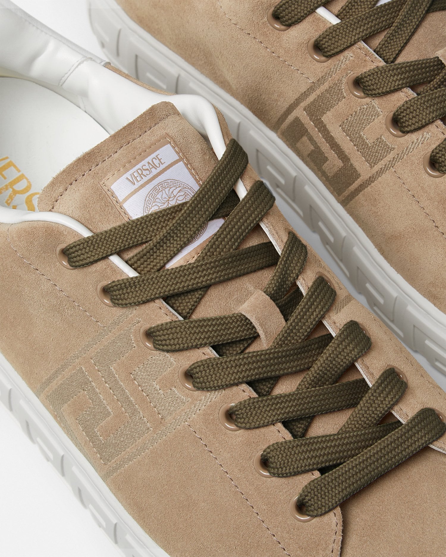 Greca Suede Sneakers