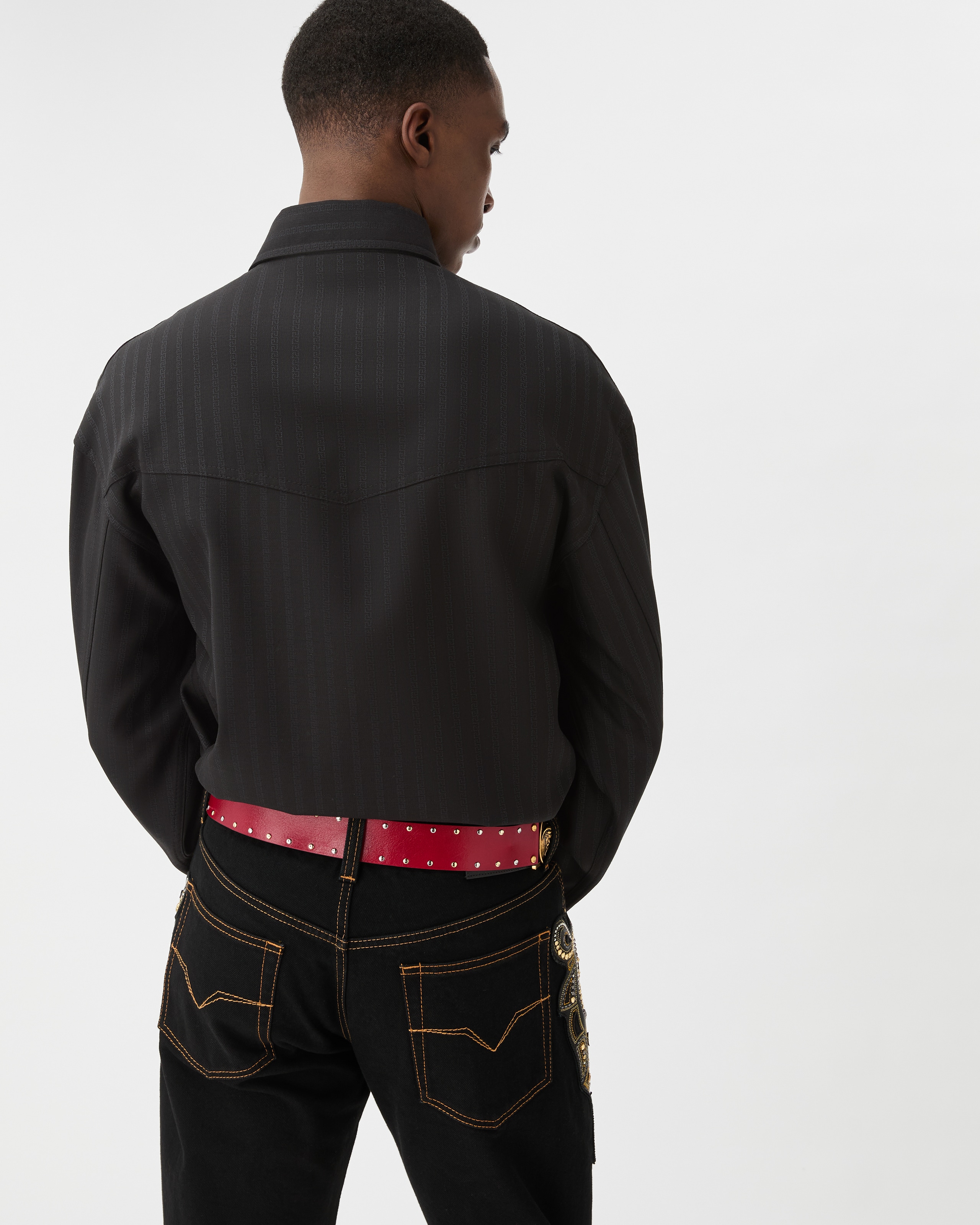 Jacquard Wool Blouson | VERSACE US
