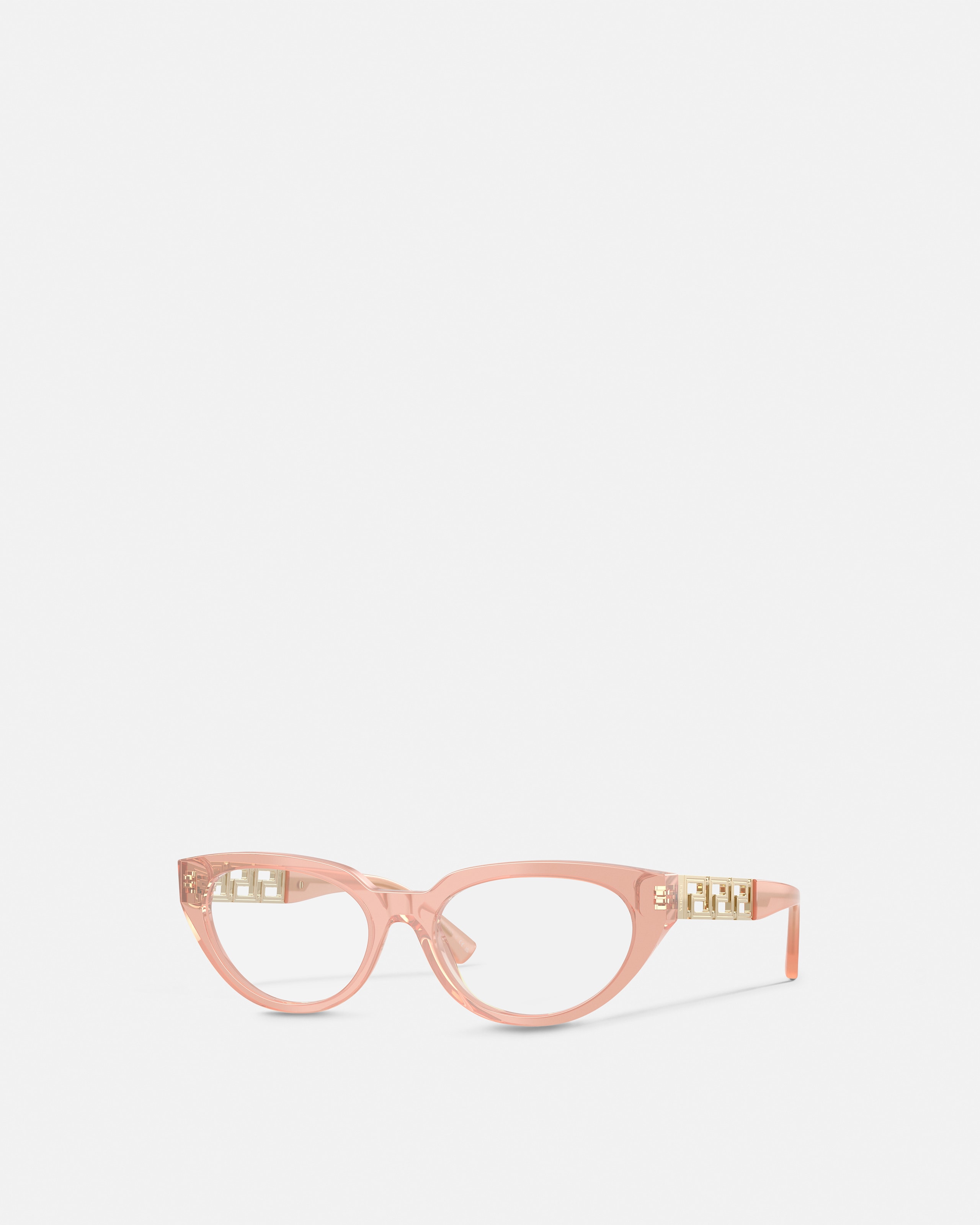 Versace Greca Lunettes Ail-de-chat In Pink