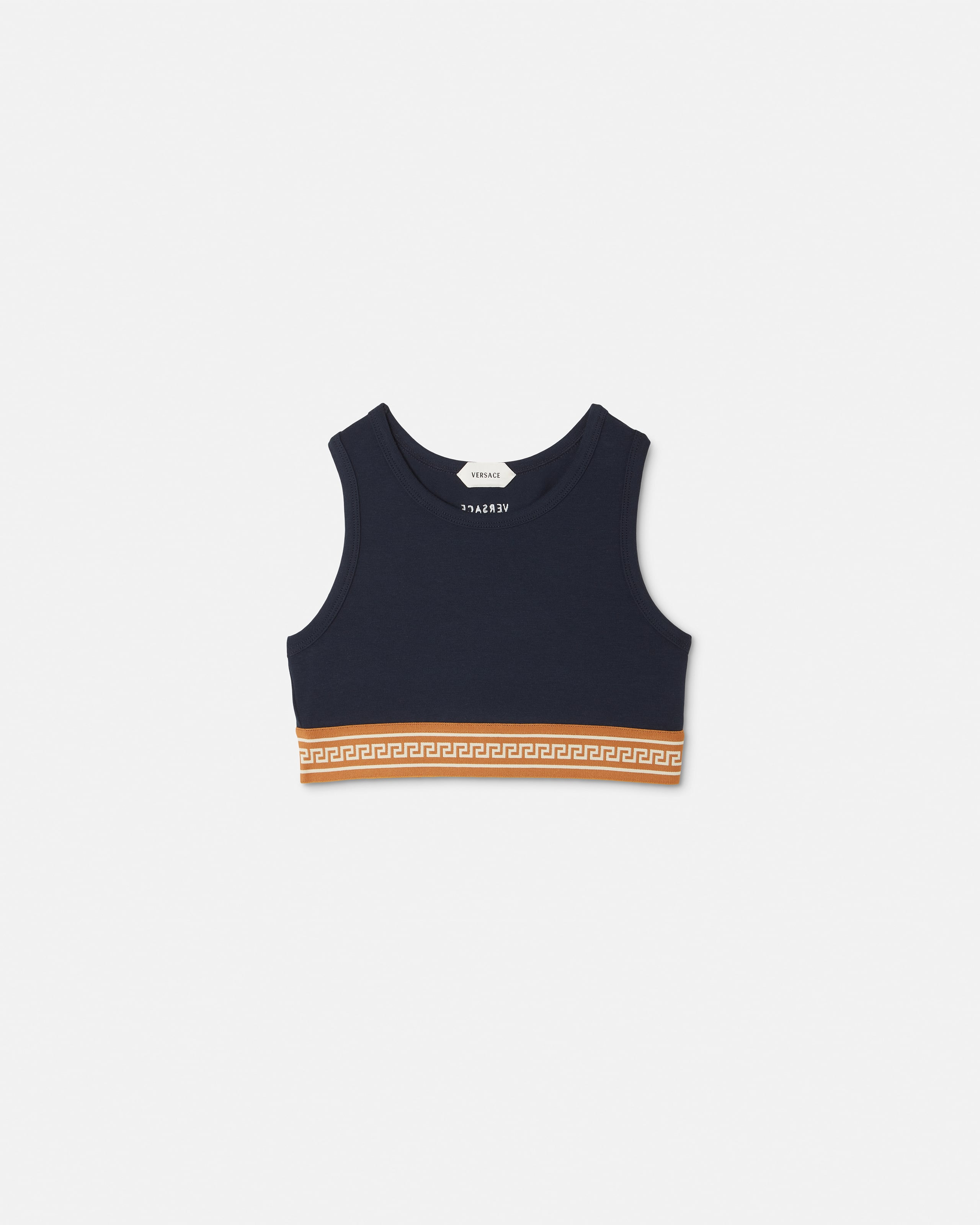 Versace Leggings En Jersey De Coton Stretch Jacquard Kids In Multi