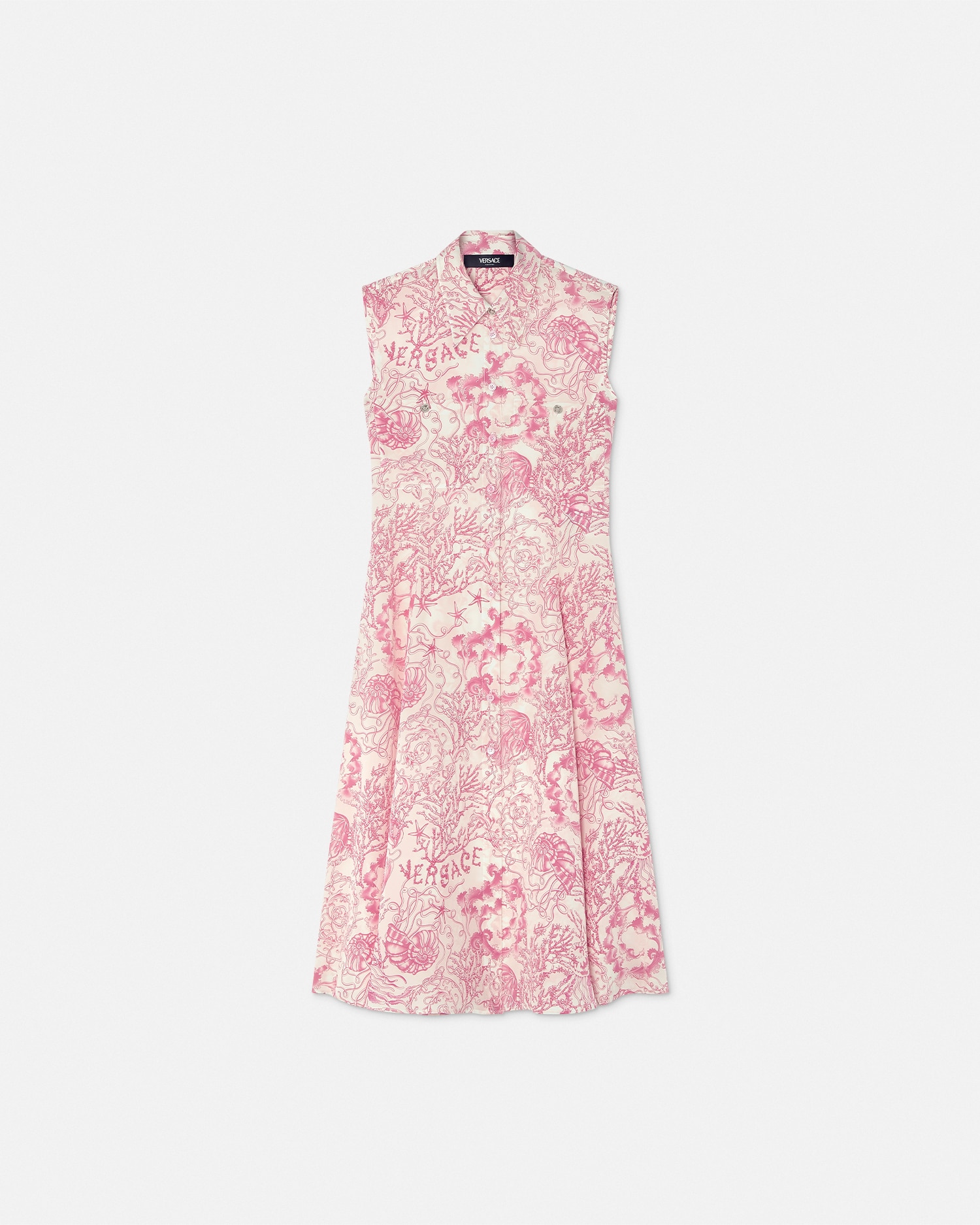 Versace Robe-chemise Fluide Underwater Barocco