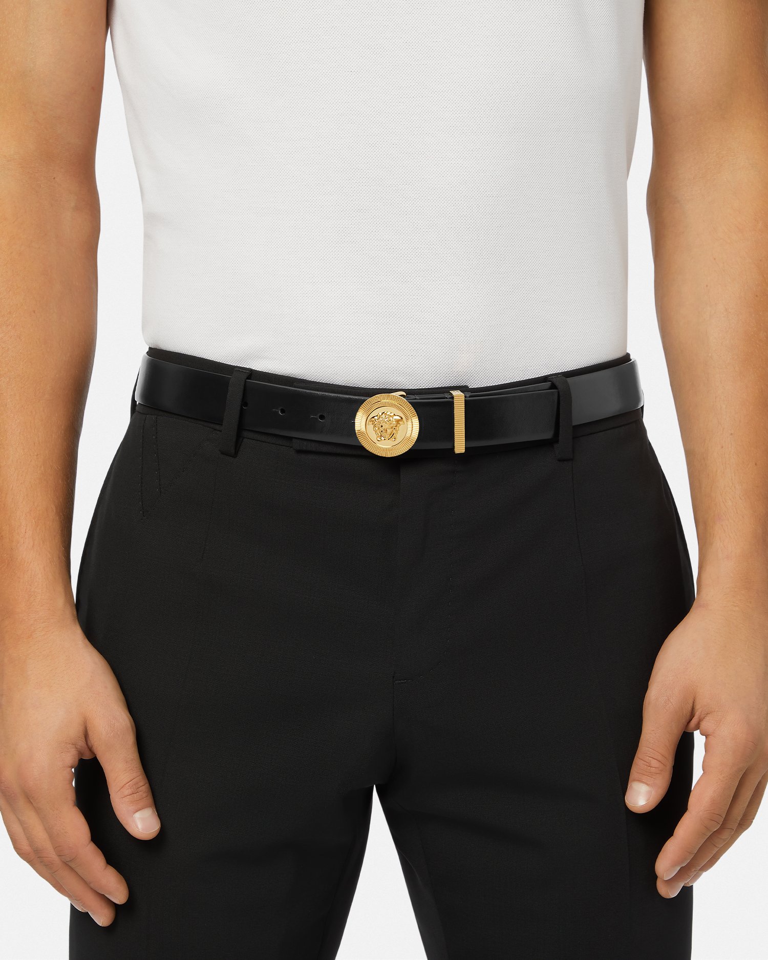 Medusa Biggie Leather Belt 1.2