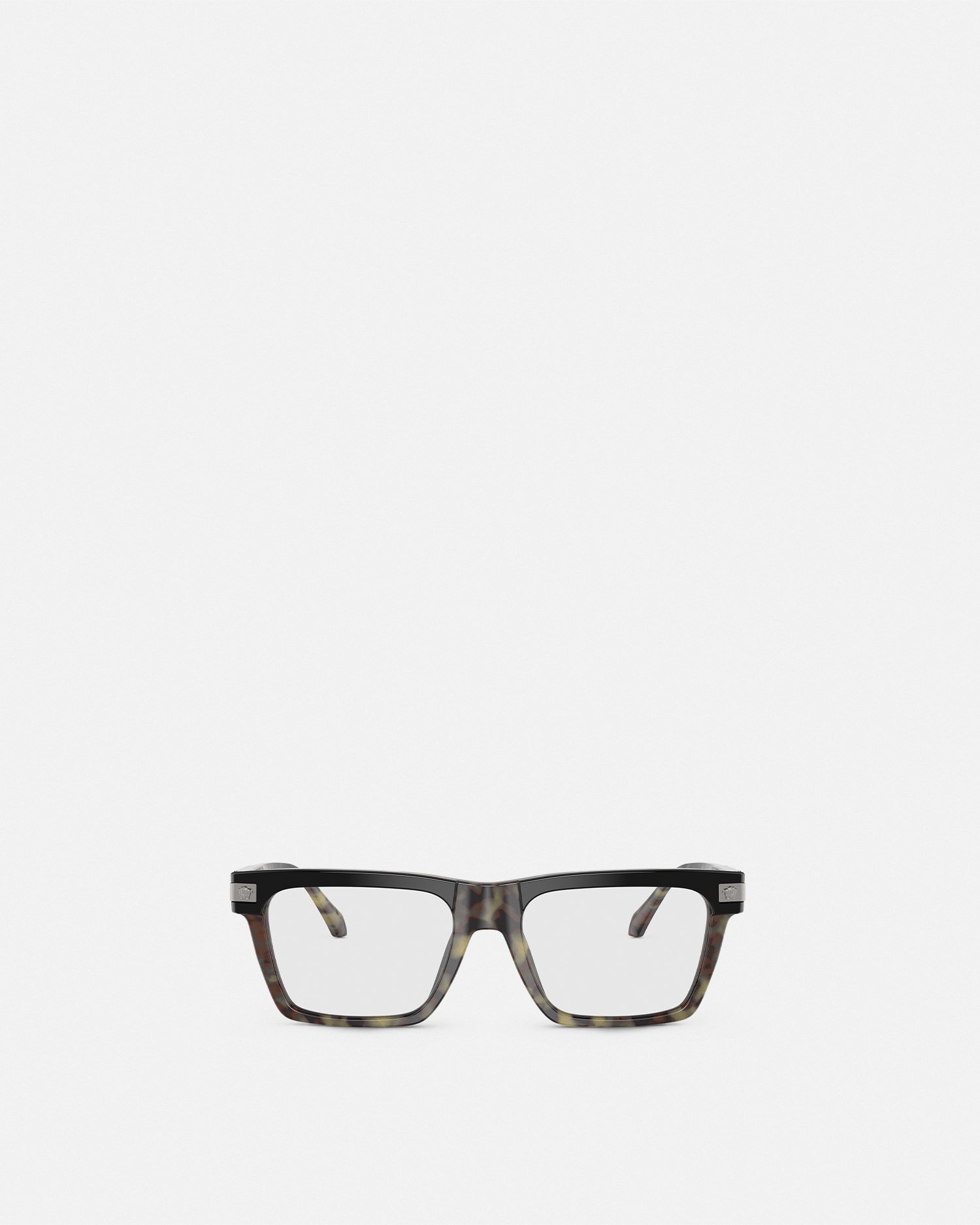 Shop Versace Classic Top Glasses In Havana