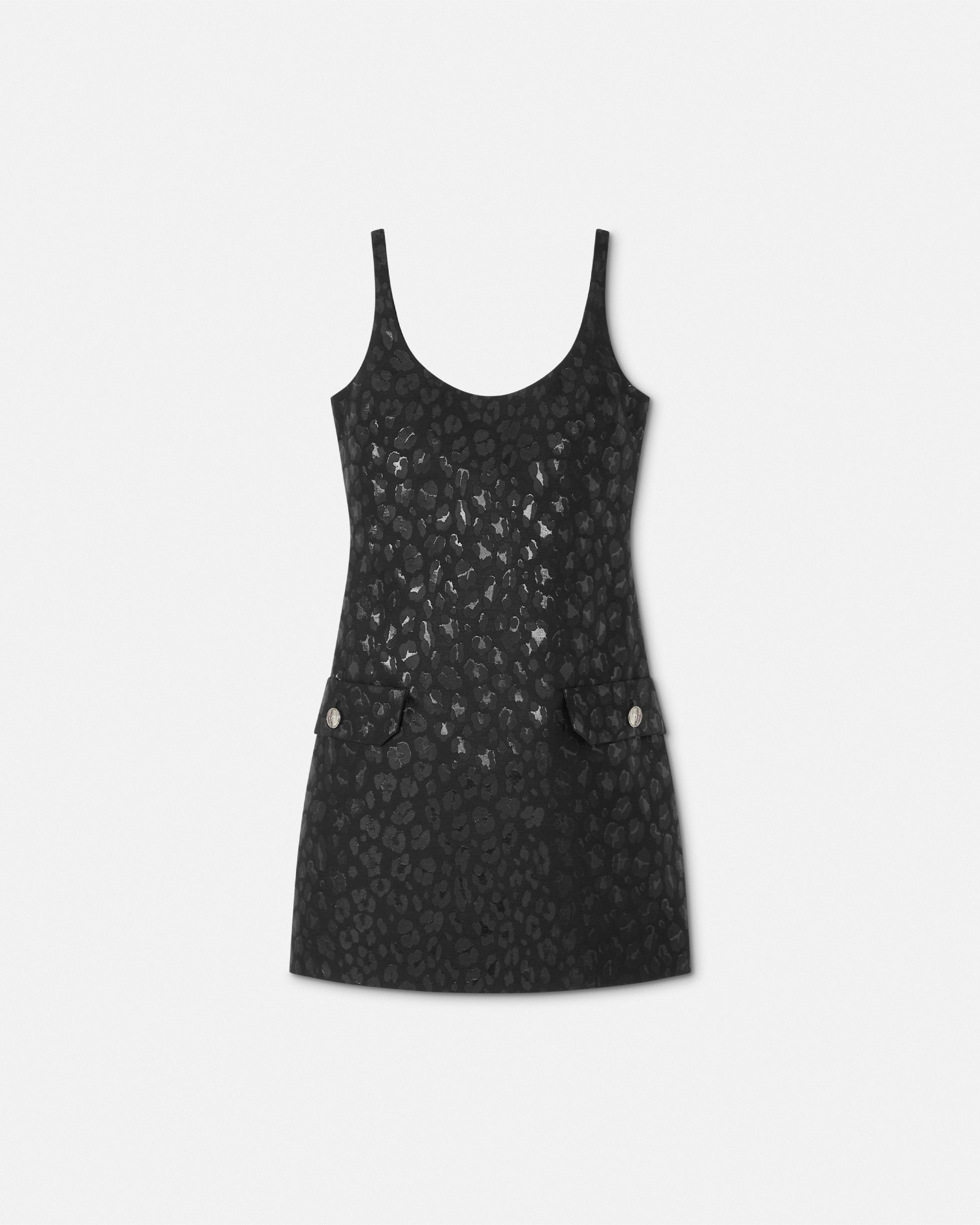 品数豊富！ Scoop Jacquard Leopard Mini US VERSACE | Dress ワンピース